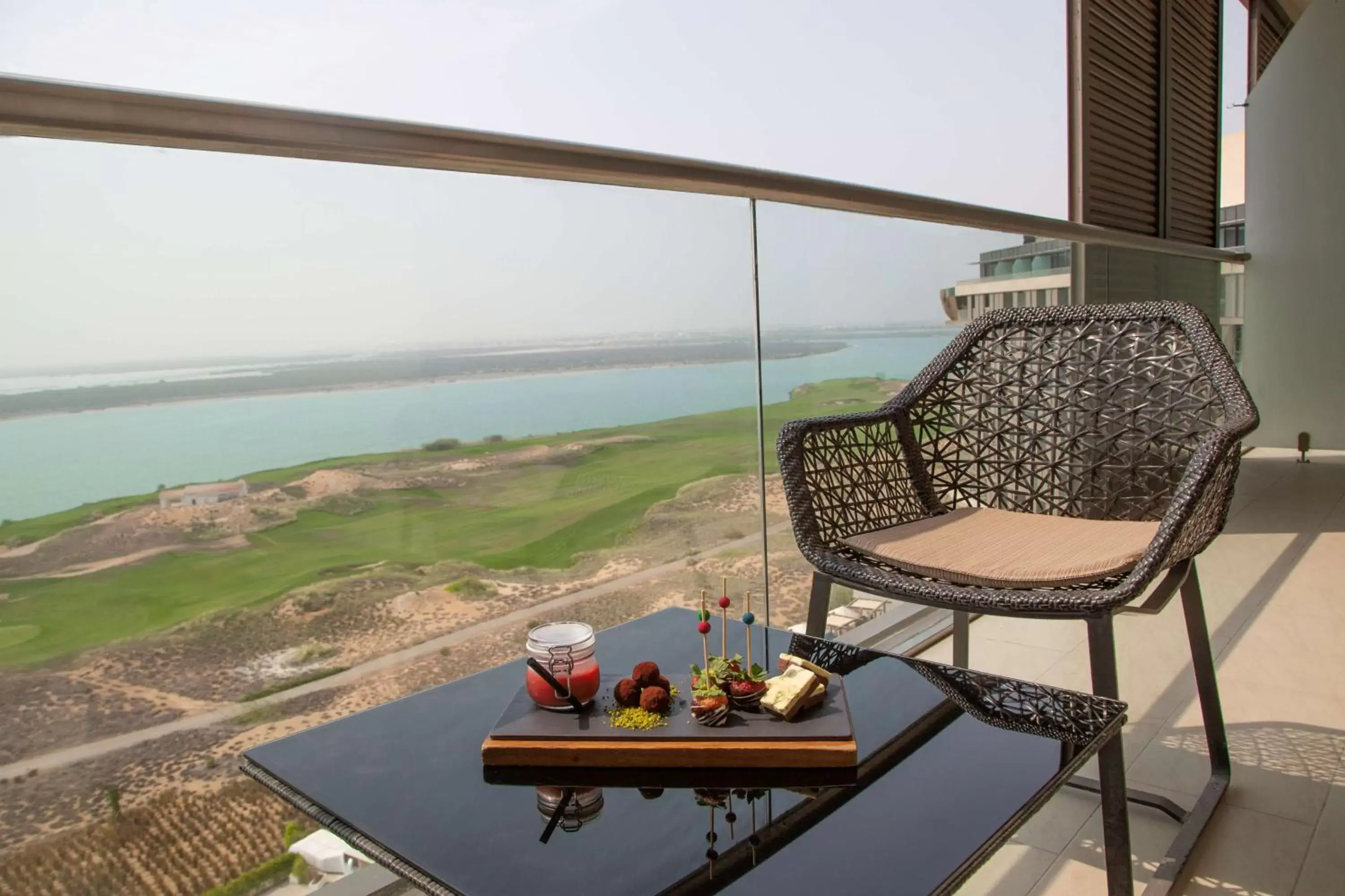 Photo of the whole room, Balcony/Terrace in Radisson Blu Hotel, Abu Dhabi Yas Island