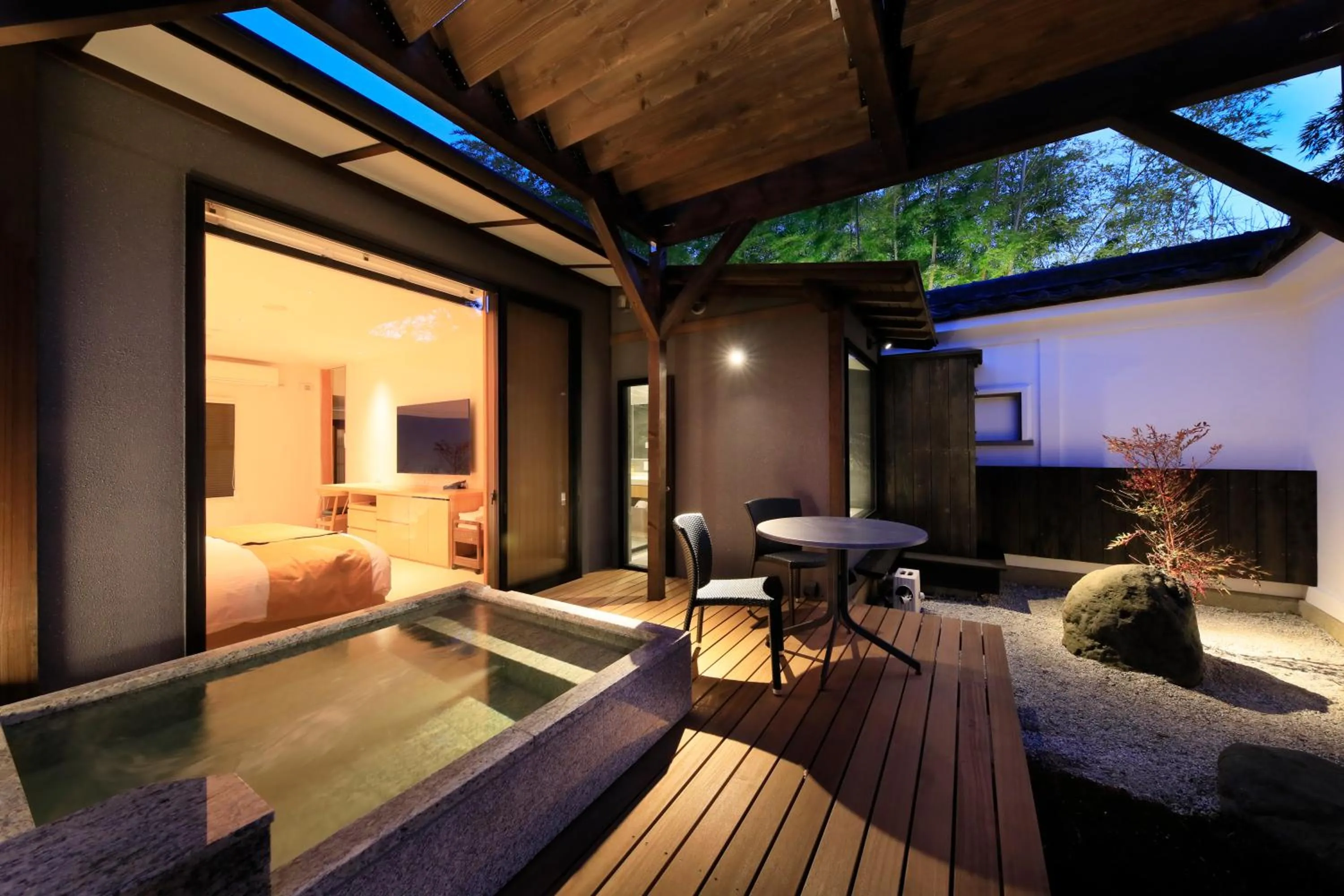 Balcony/Terrace in Fuji Onsenji Yumedono