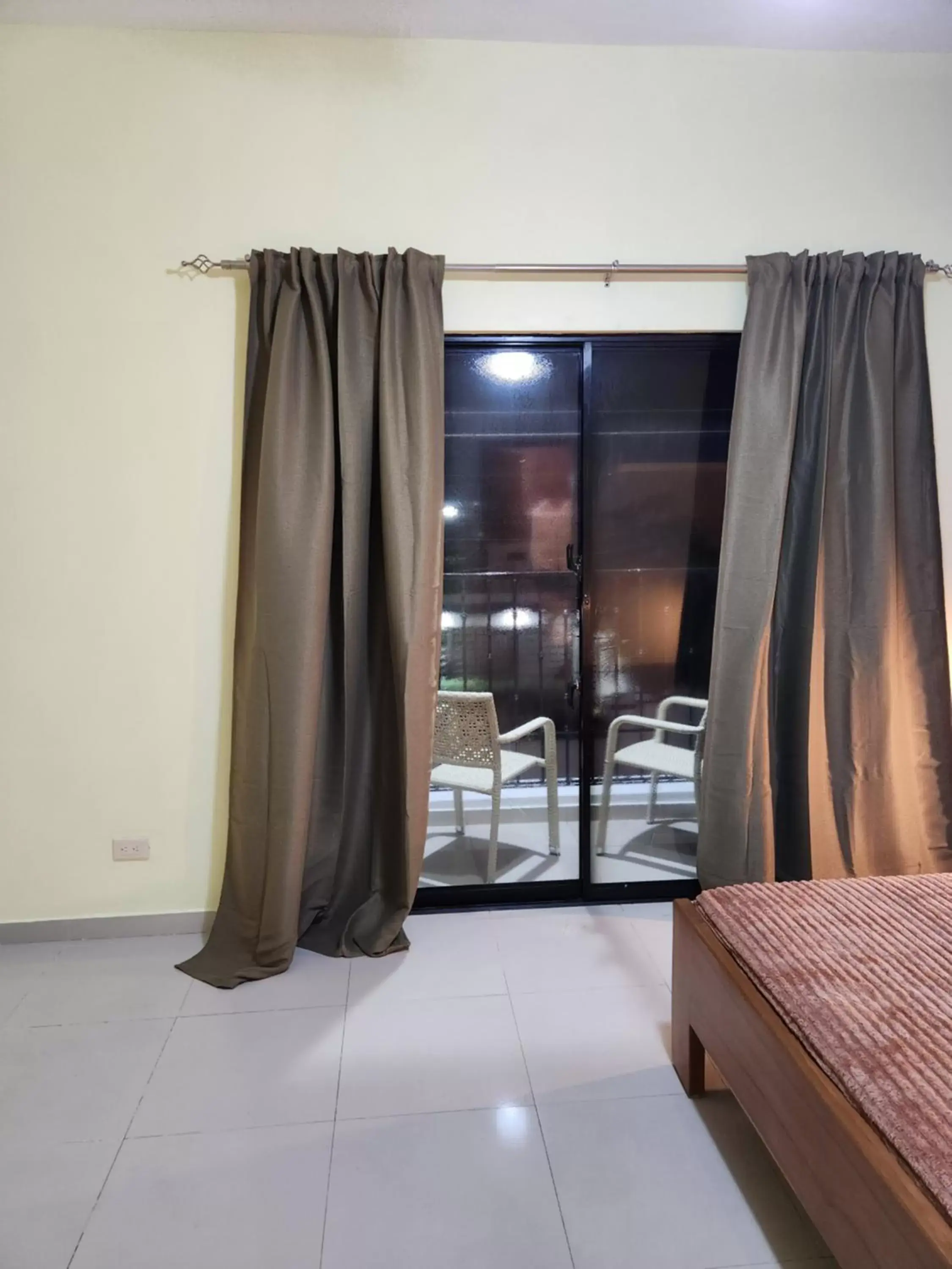 Balcony/Terrace, Bed in Hotel La Casona MC Balcony/Terrace, Bed in Hotel La Casona MC