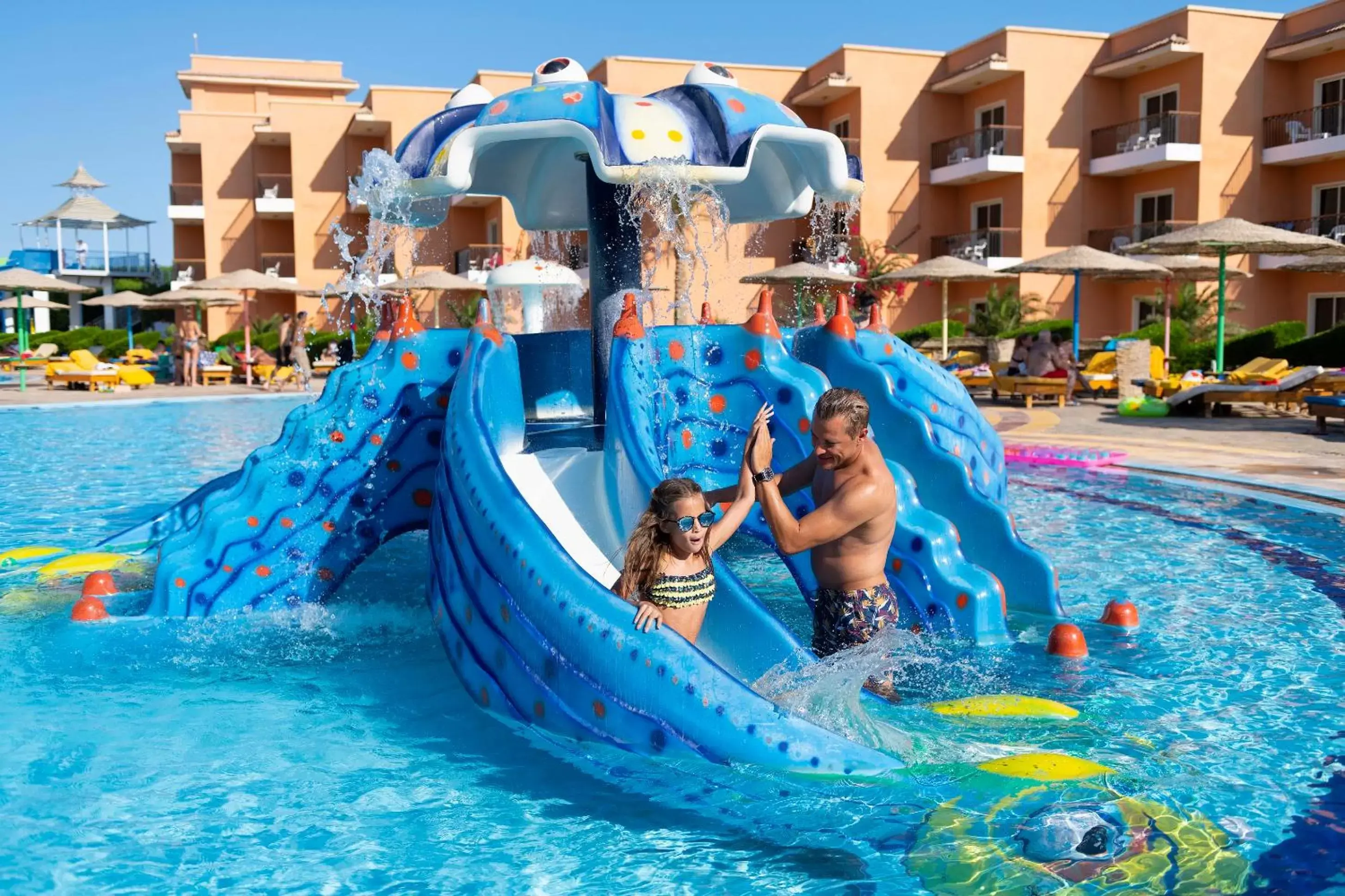 Aqua park, Water Park in The Three Corners Sunny Beach Resort