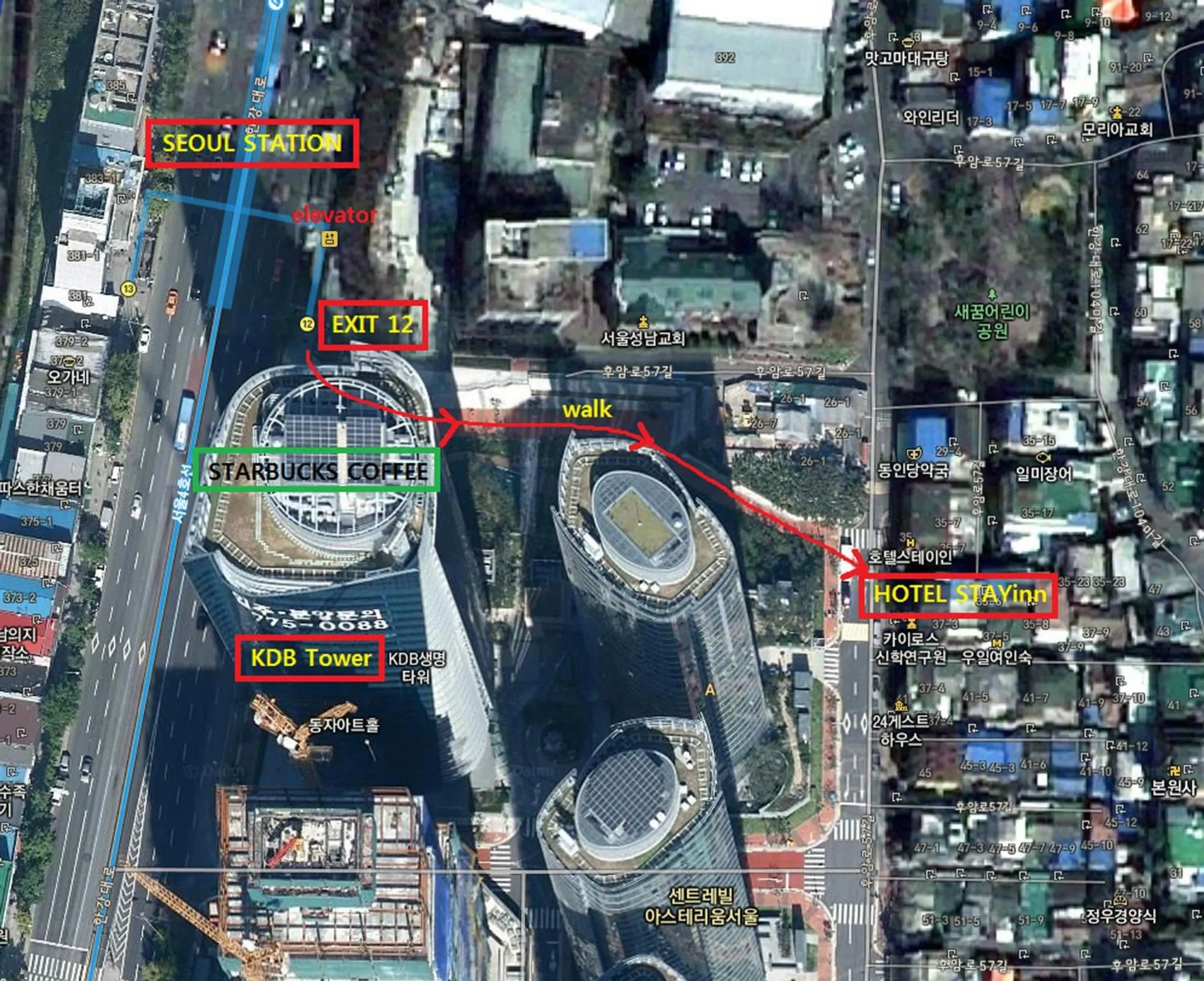 Other, Bird's-eye View in Hotel Stay Inn Seoul Station