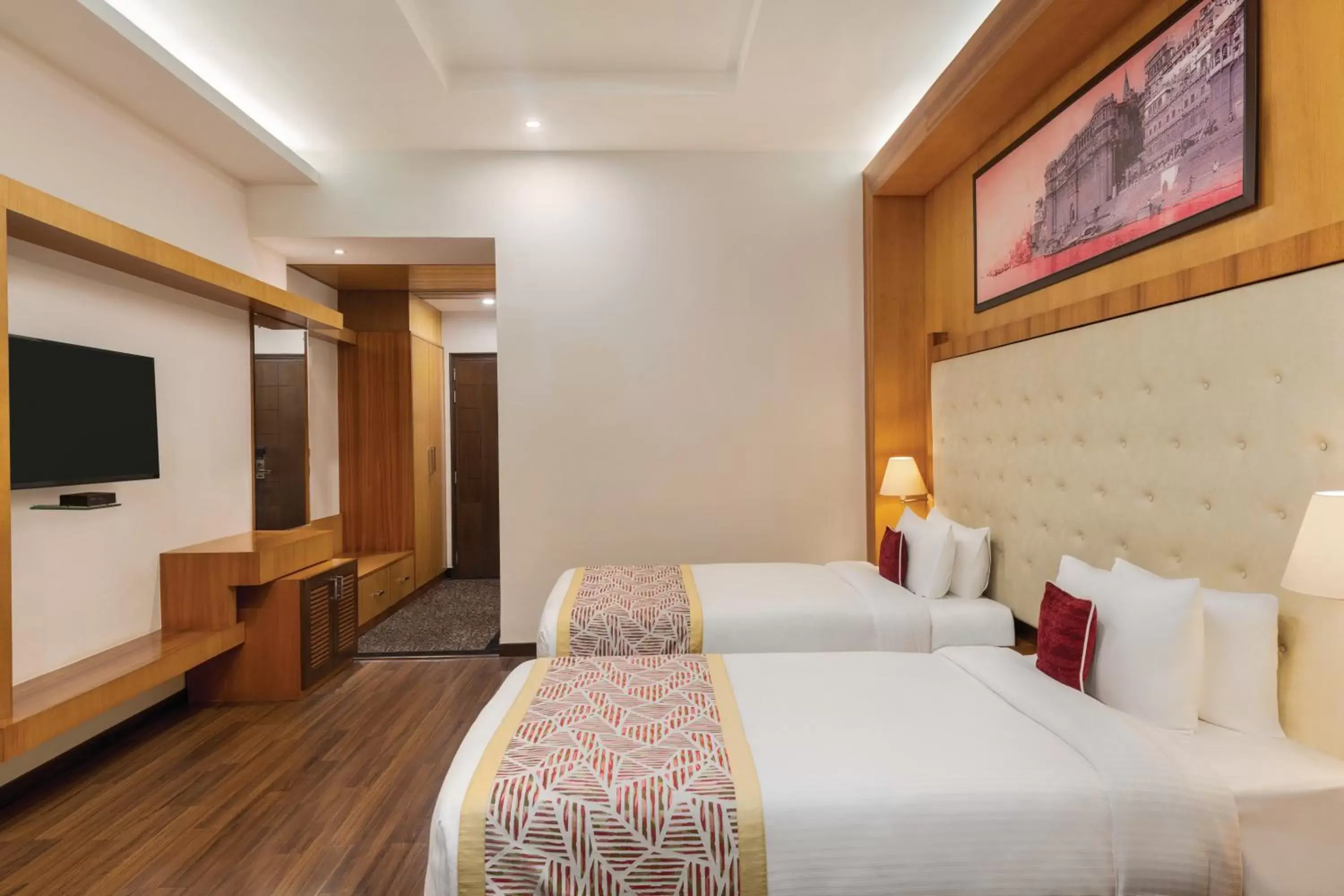 Bed in Ramada by Wyndham Varanasi Katesar