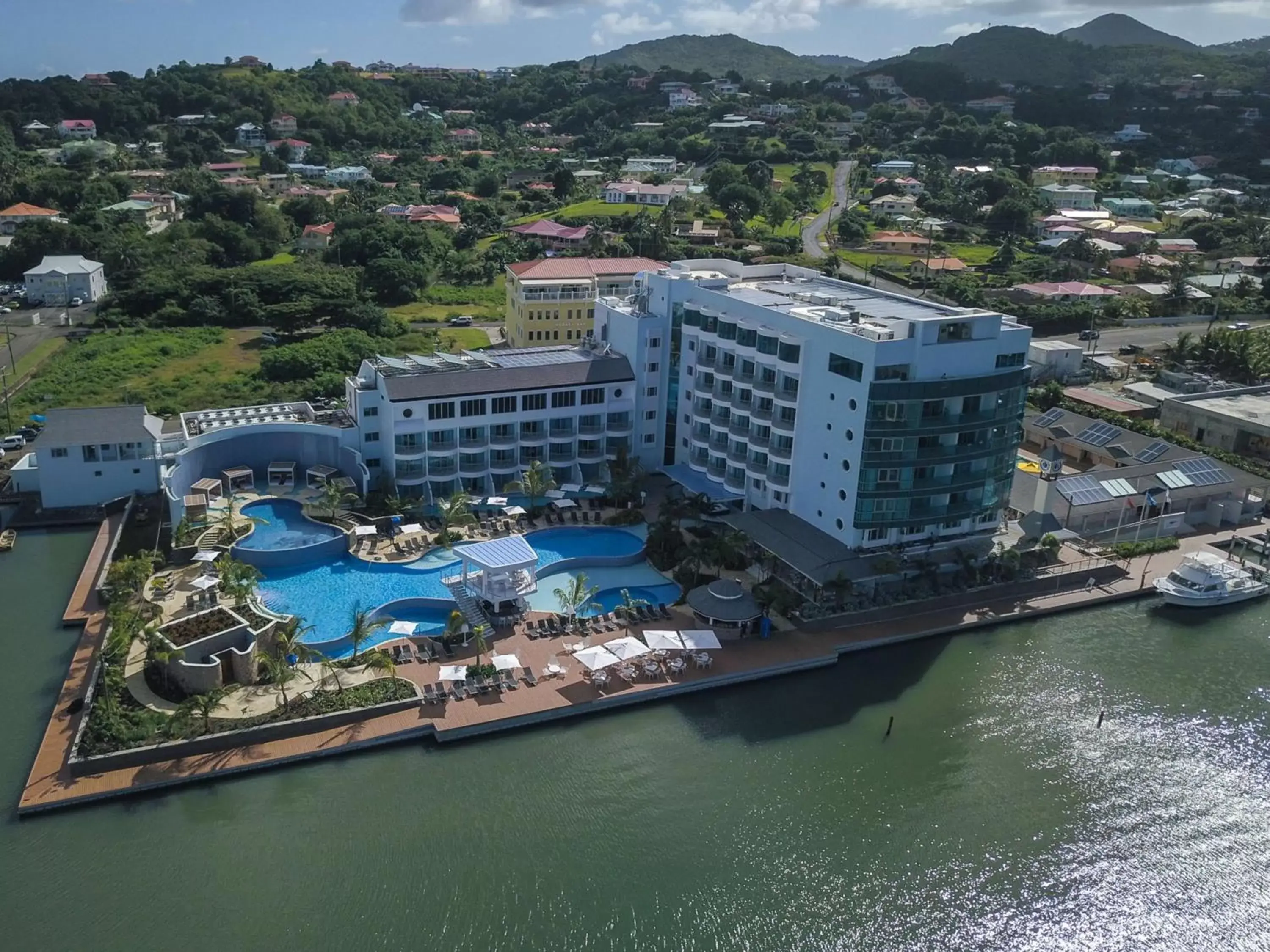 Property building, Bird's-eye View in Harbor Club St Lucia, Curio Collection by Hilton