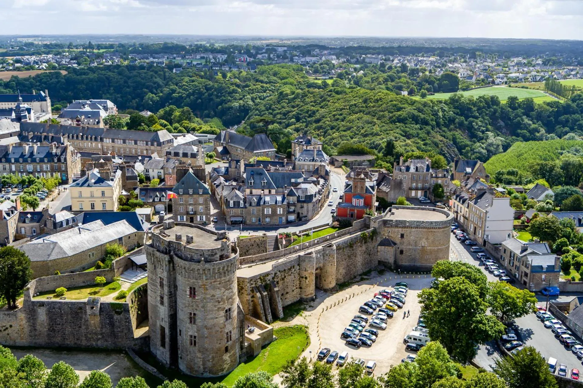 Bird's eye view in Hôtel du Château Dinan - Originals Boutique