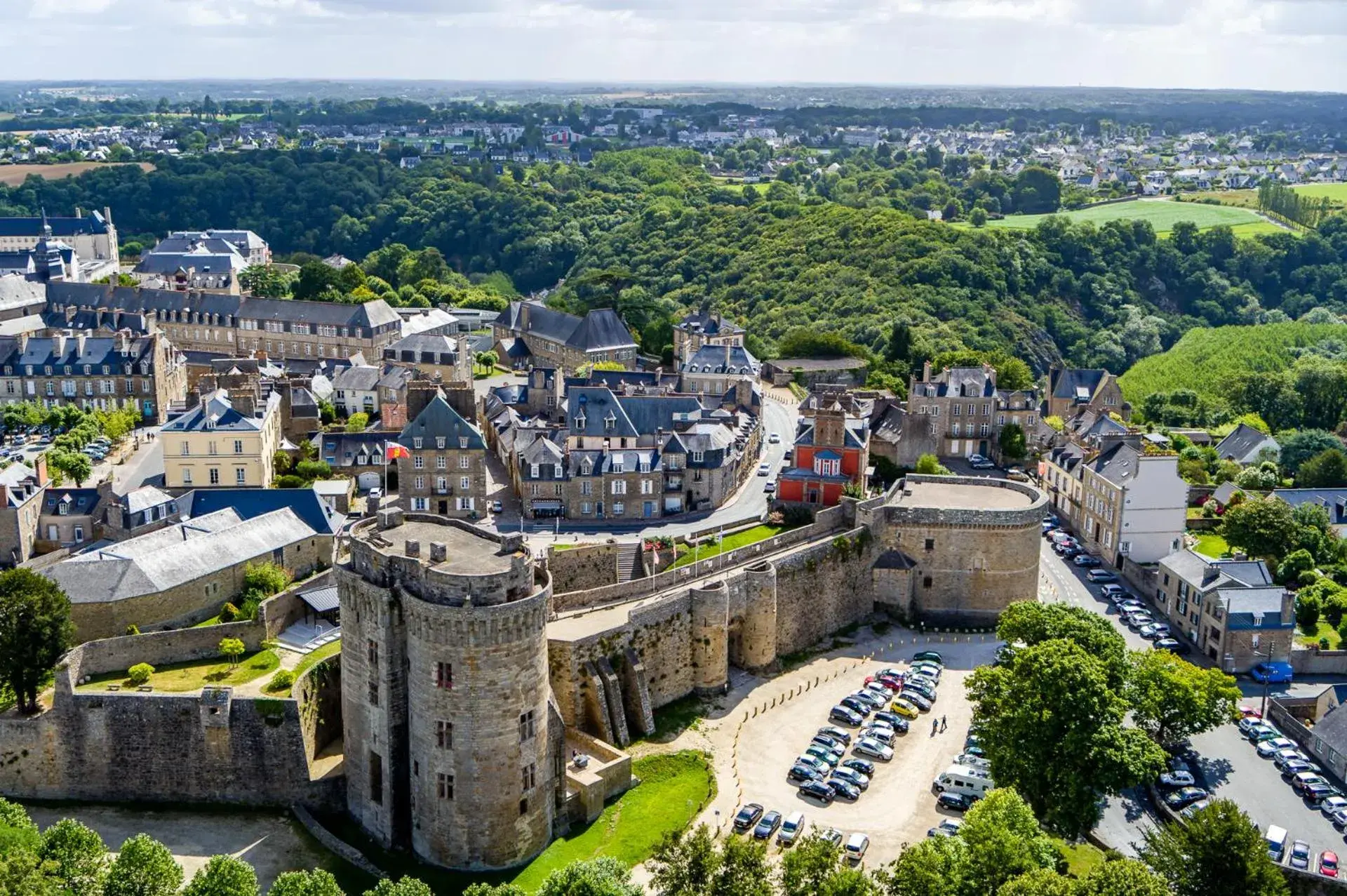 Bird's eye view in Hôtel du Château Dinan - Originals Boutique Bird's eye view in Hôtel du Château Dinan - Originals Boutique