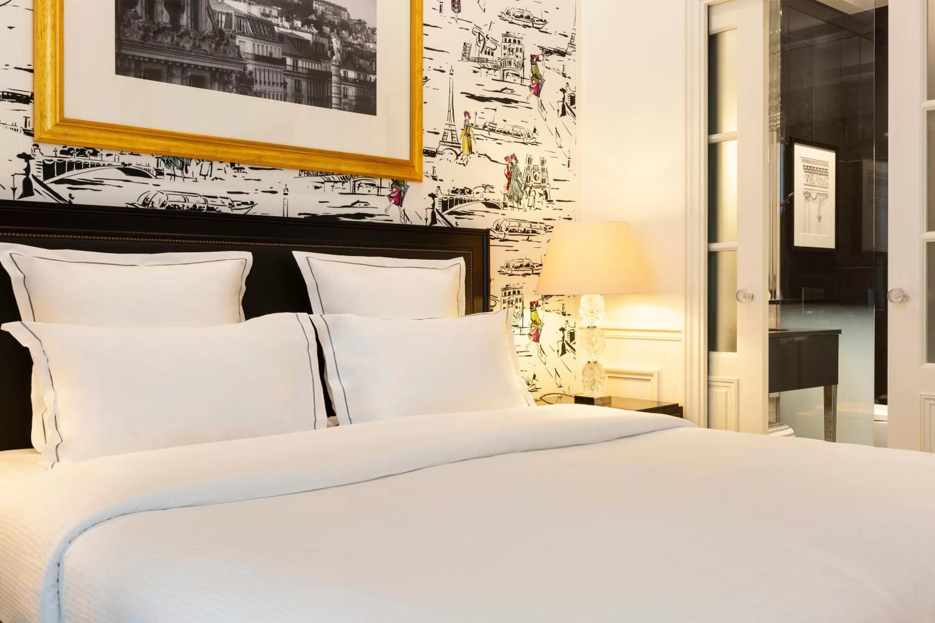 Bed in Hôtel Keppler