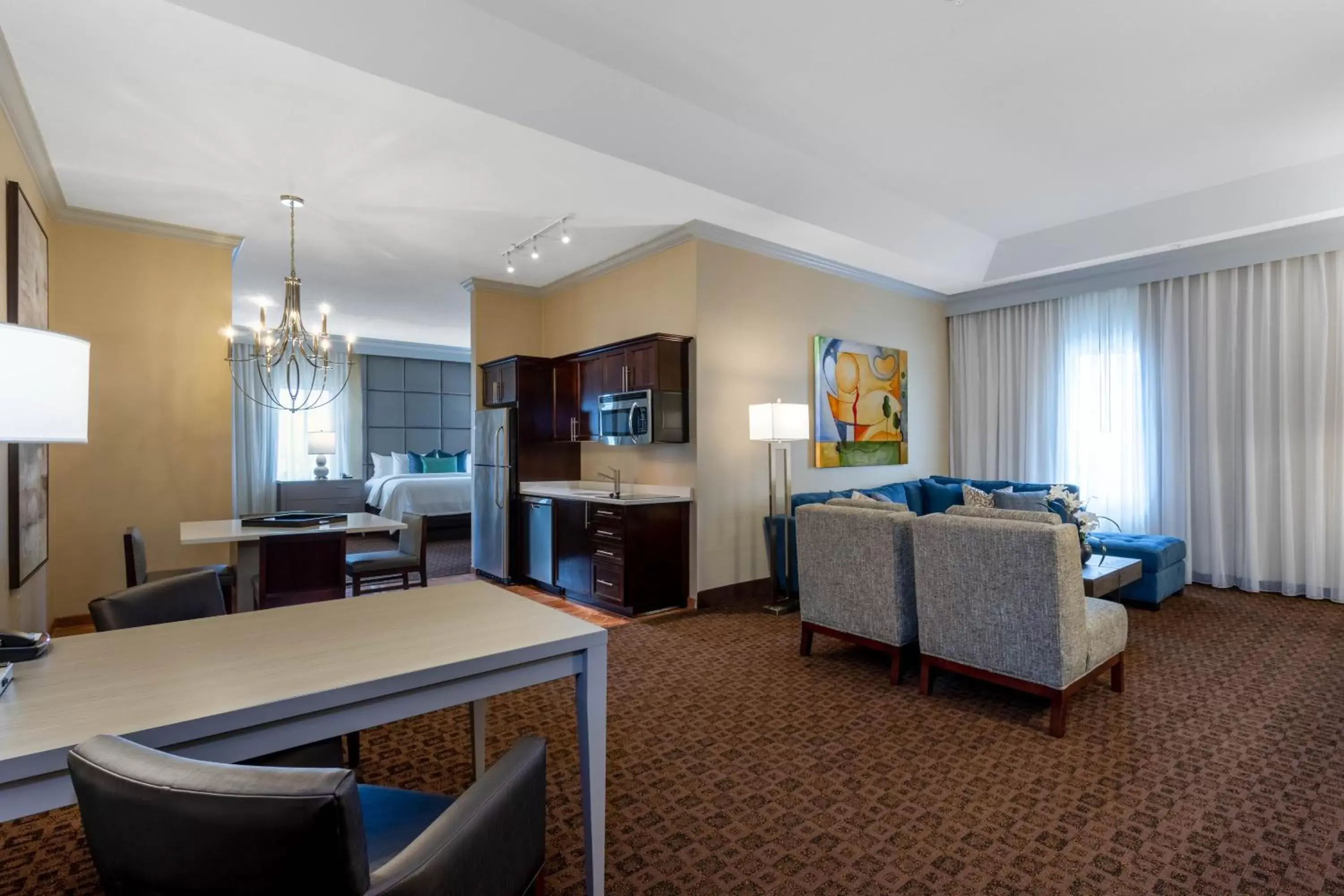 Seating area in Hawthorn Suites by Wyndham West Palm Beach