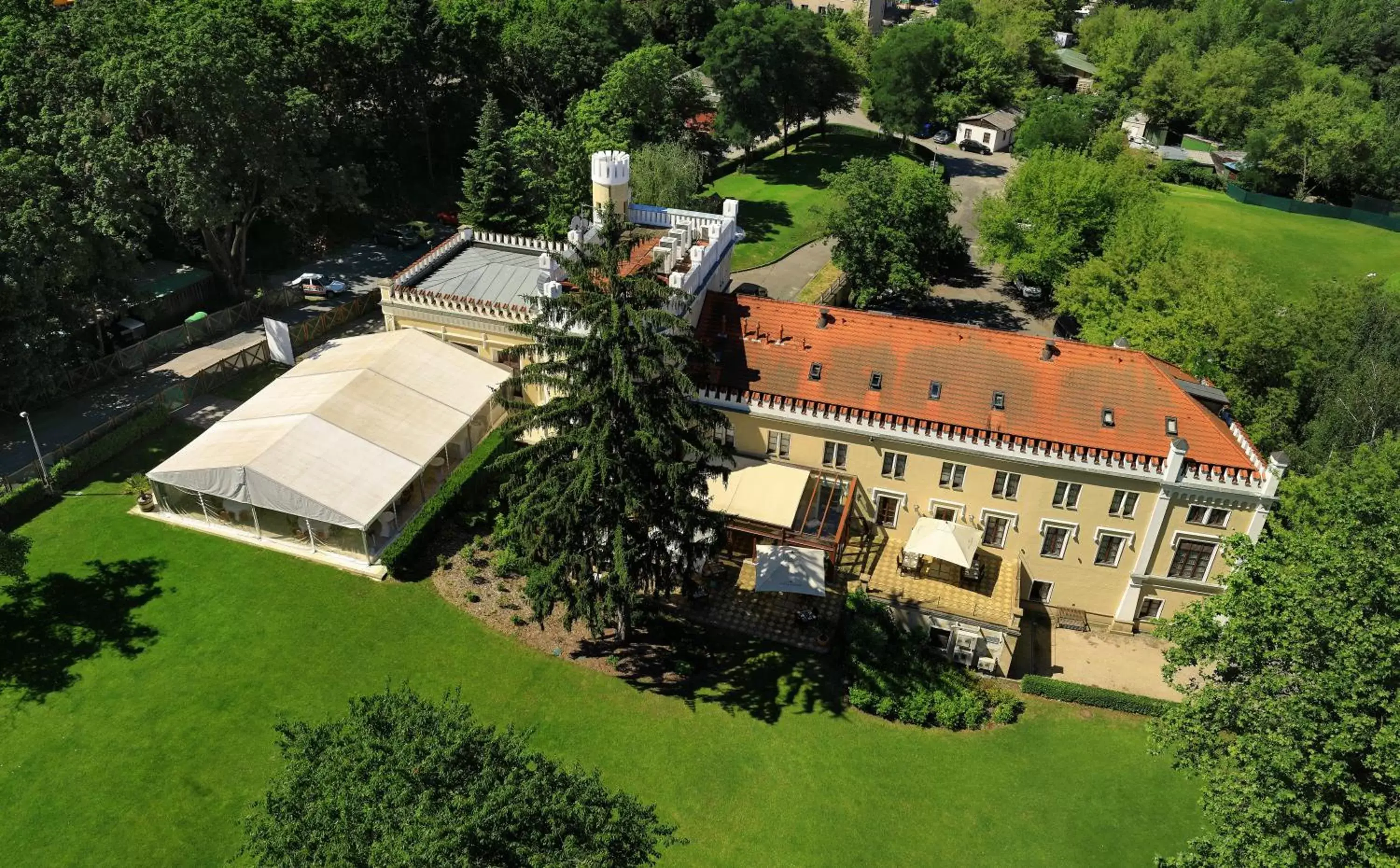 Bird's eye view in Chateau St. Havel - Wellness Hotel