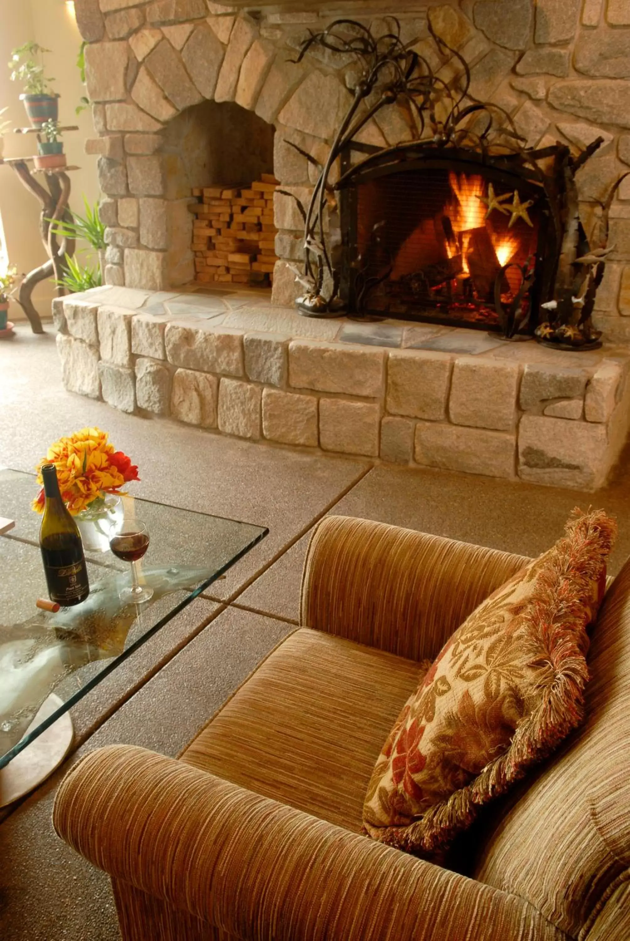 Seating Area in Overleaf Lodge