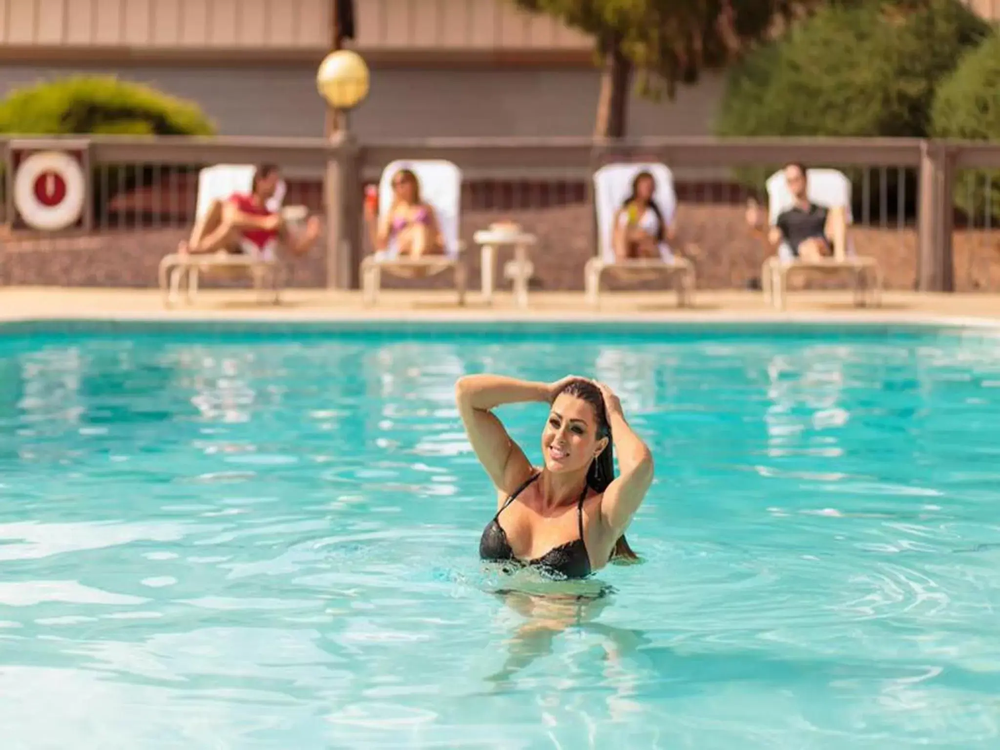 Summer, Swimming Pool in Gold Country Inn and Casino by Red Lion Hotels