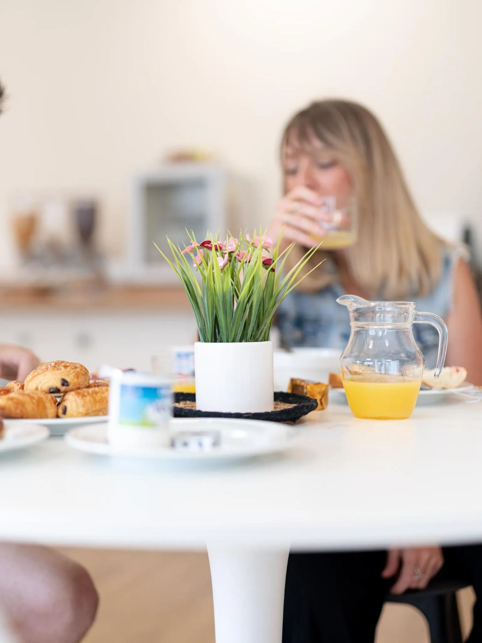 Breakfast in Hotel Grand Cap Rooftop Pool