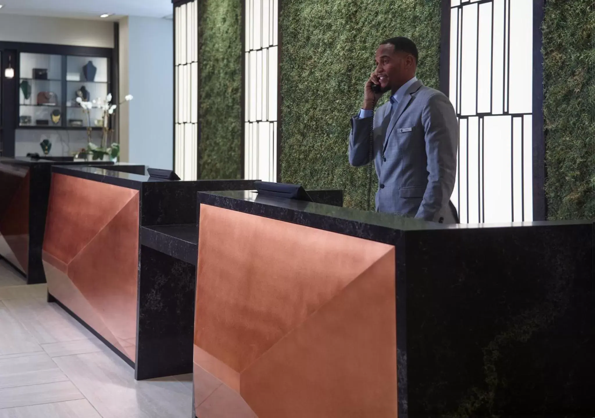 Lobby or reception in Omni Houston Hotel Lobby or reception in Omni Houston Hotel