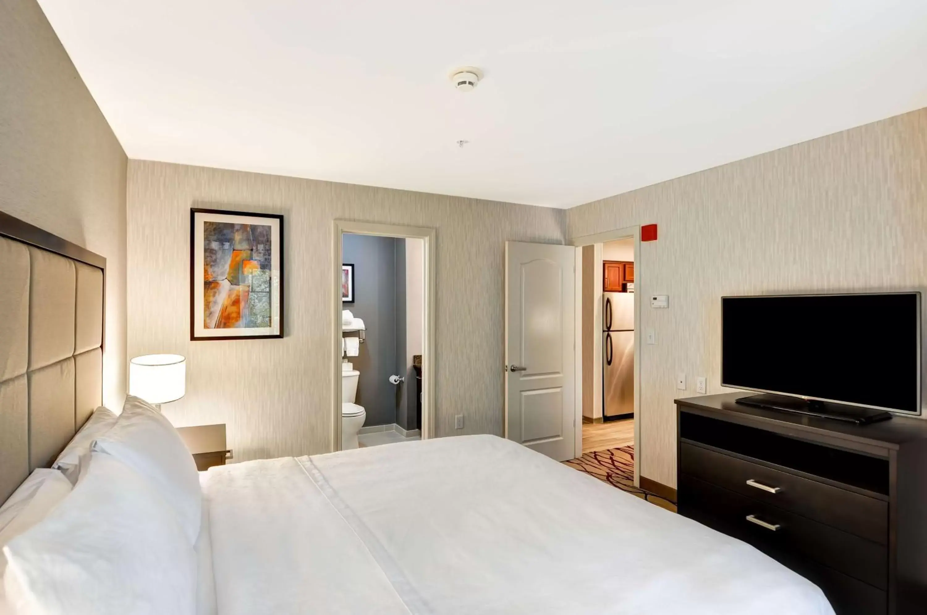 Bed in Homewood Suites by Hilton Boston Cambridge-Arlington, MA