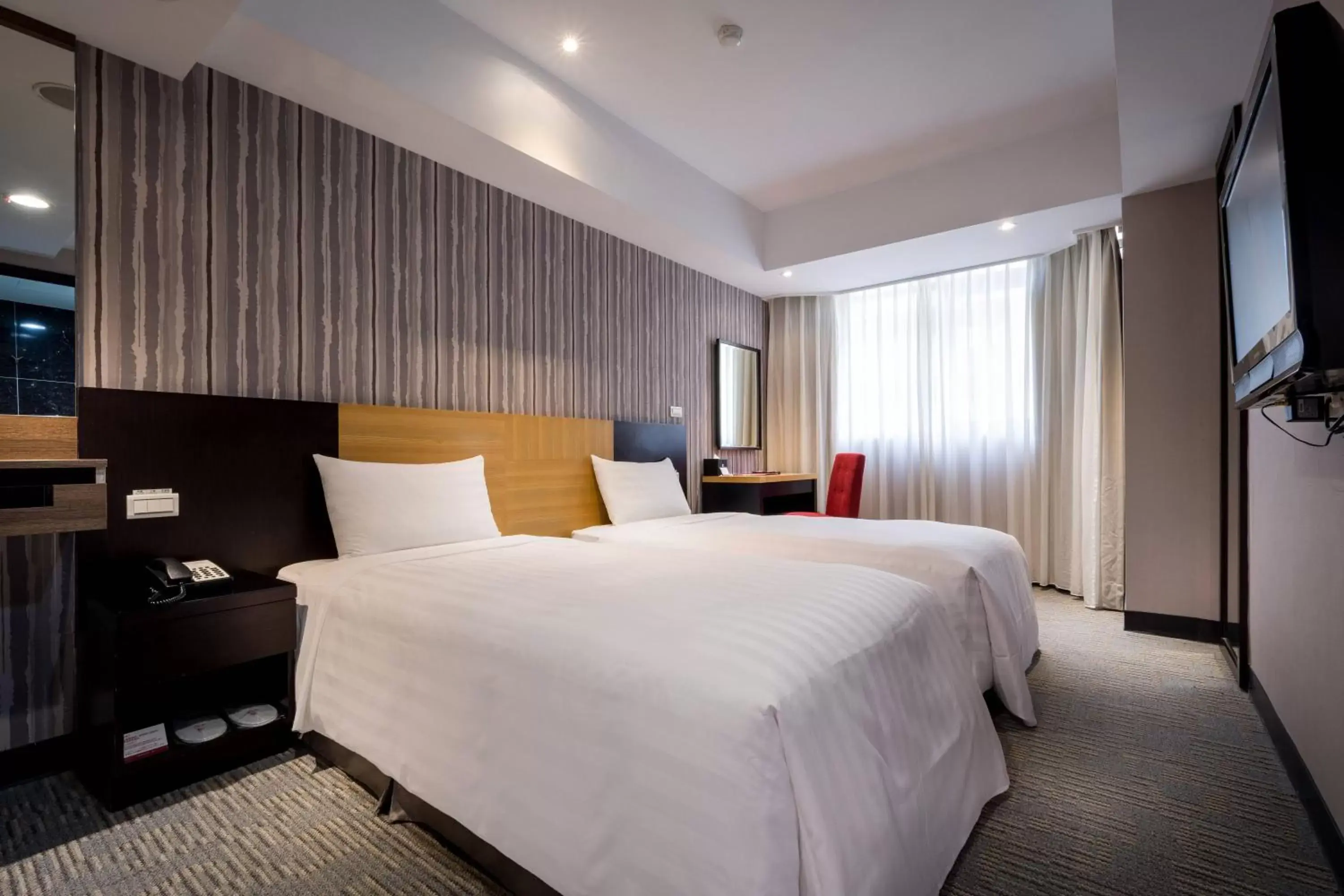 Bed in 台北碧瑤飯店 Hotel B Bed in 台北碧瑤飯店 Hotel B