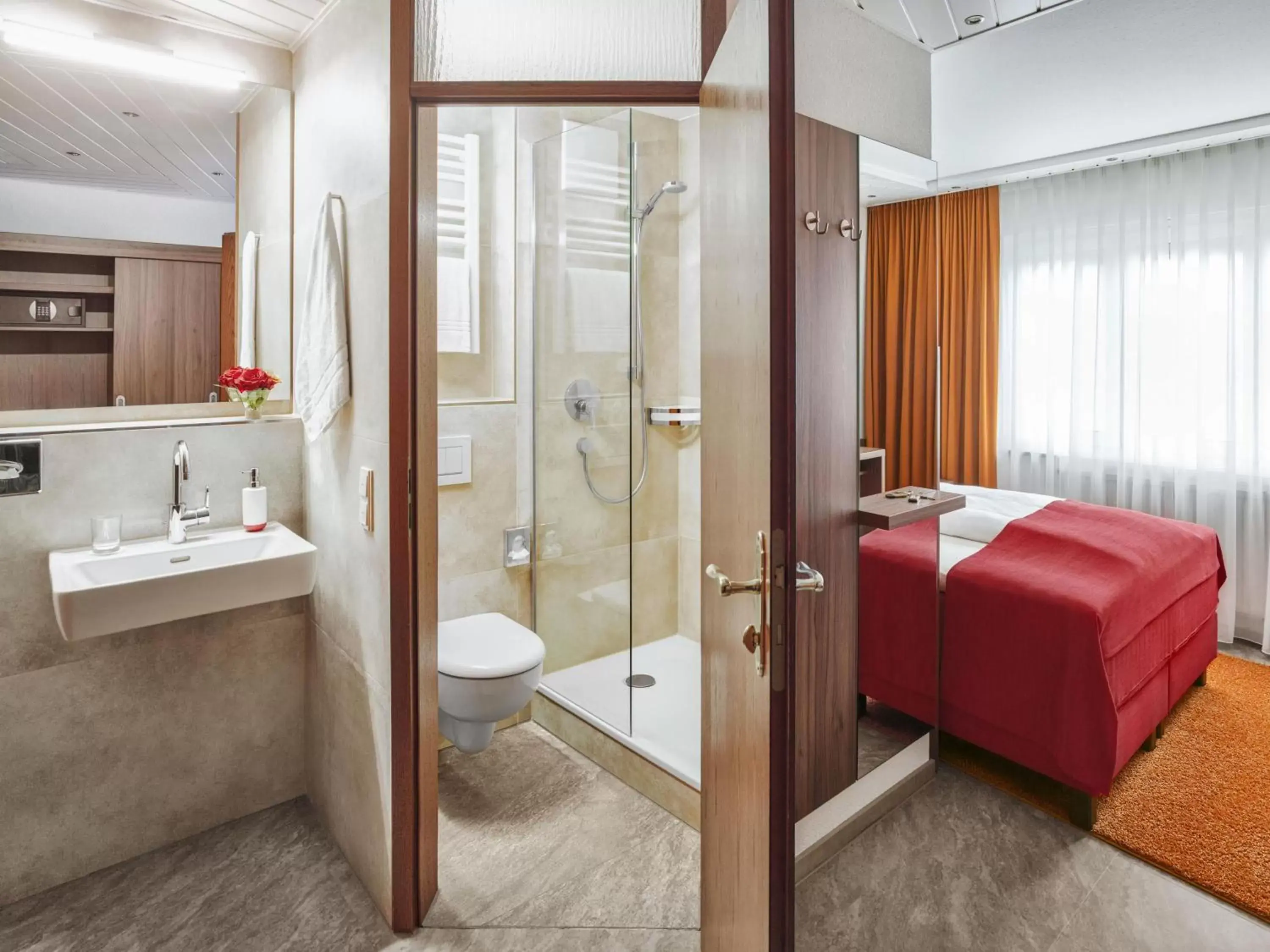 Shower, Bathroom in Hotel Lamm