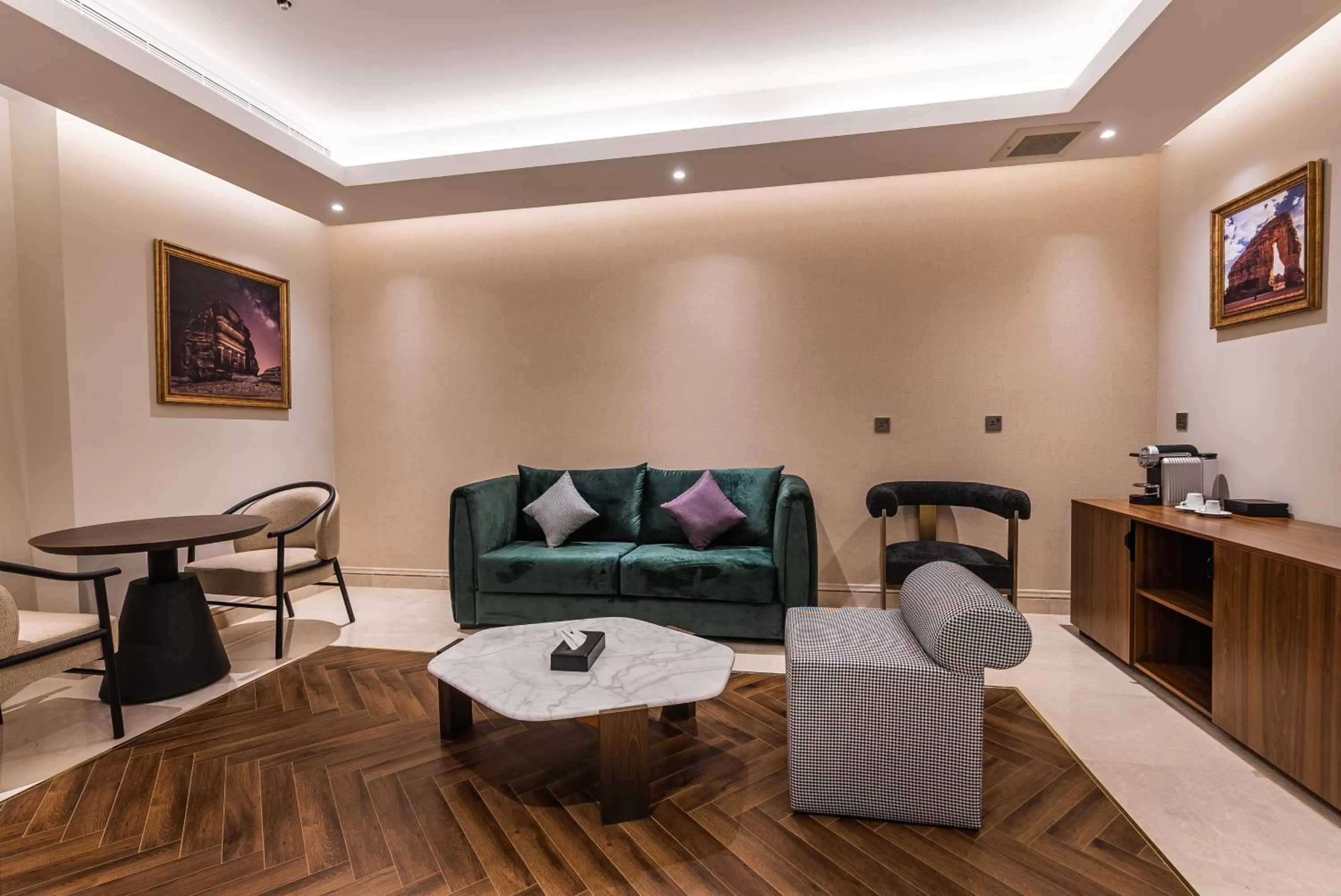 Seating area in Tura Hotel Olaya - فندق ترى العليا