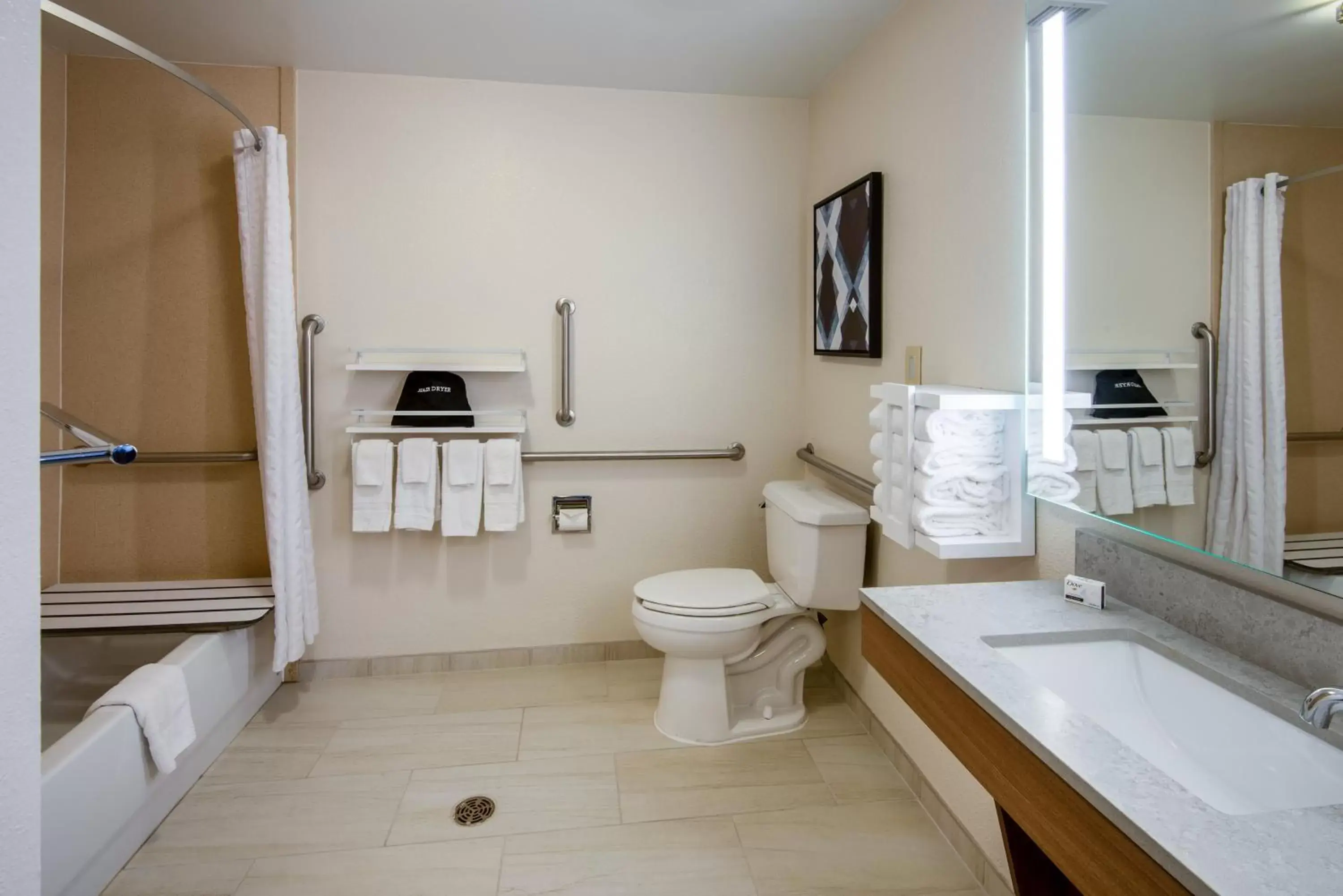 Bathroom in Candlewood Suites Manassas, an IHG Hotel