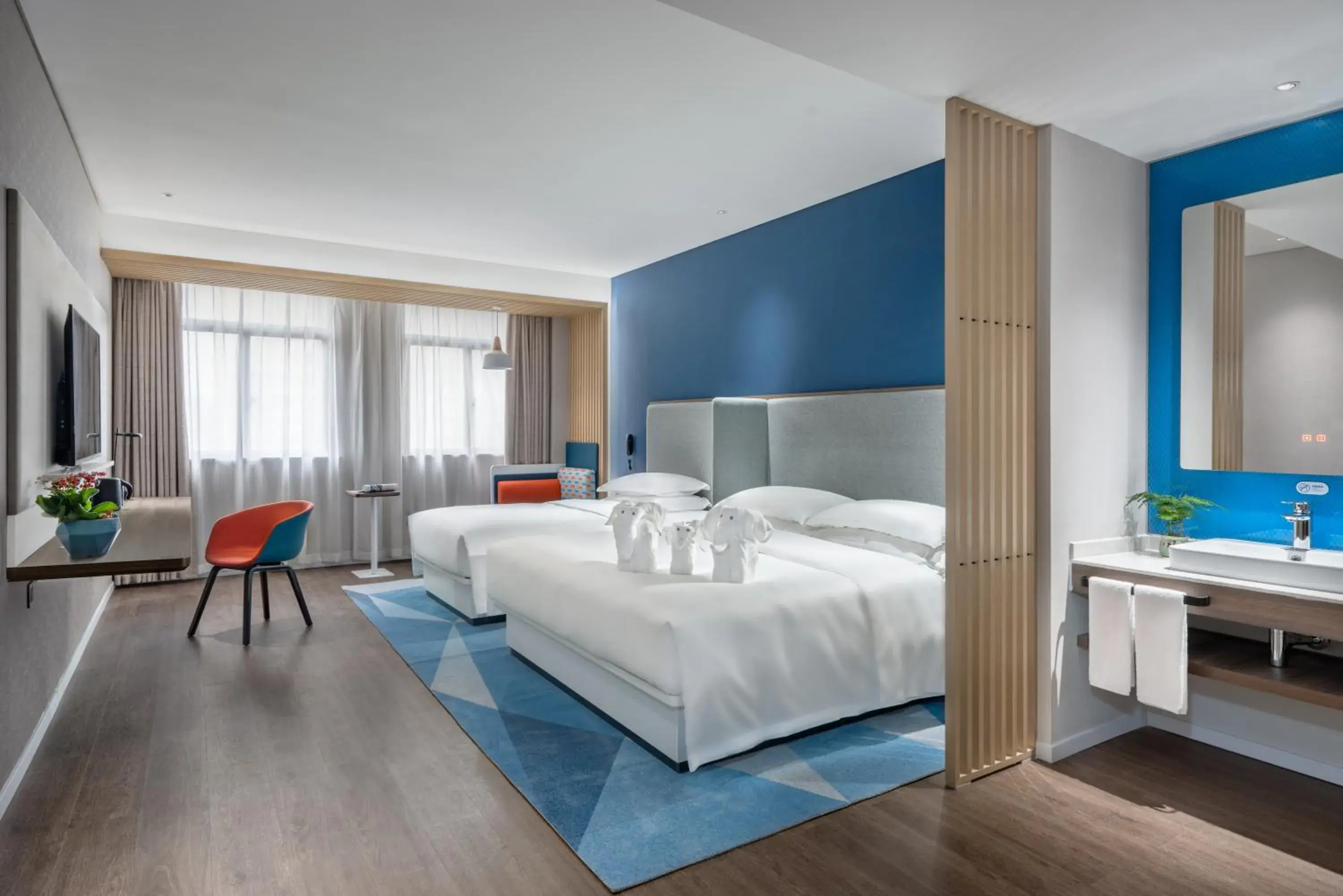 On site, Bed in Holiday Inn Express Changsha South Railway Station, an IHG Hotel
