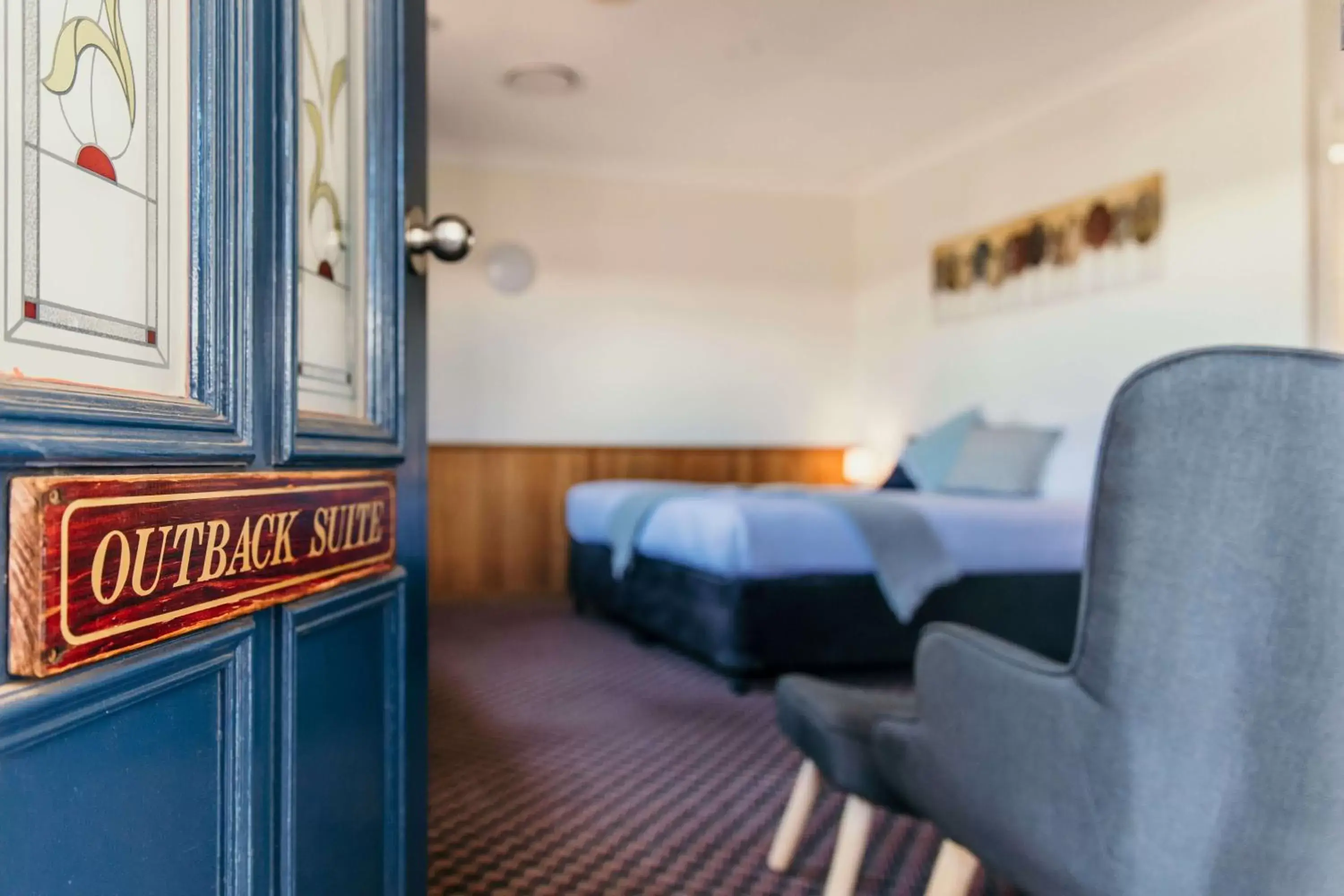 Bed in Outback Motel Mt Isa