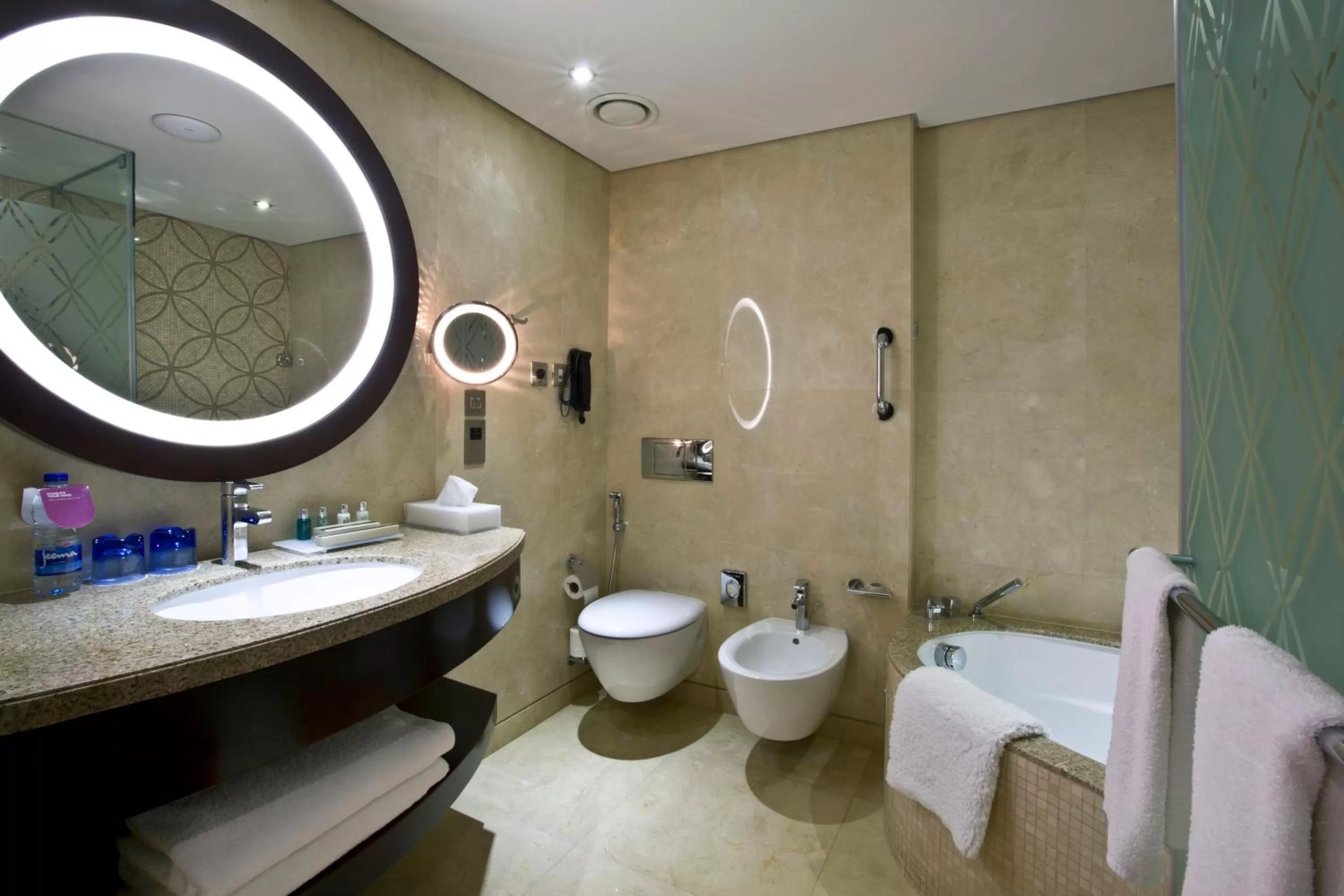 Toilet in Crowne Plaza Dubai Deira by IHG