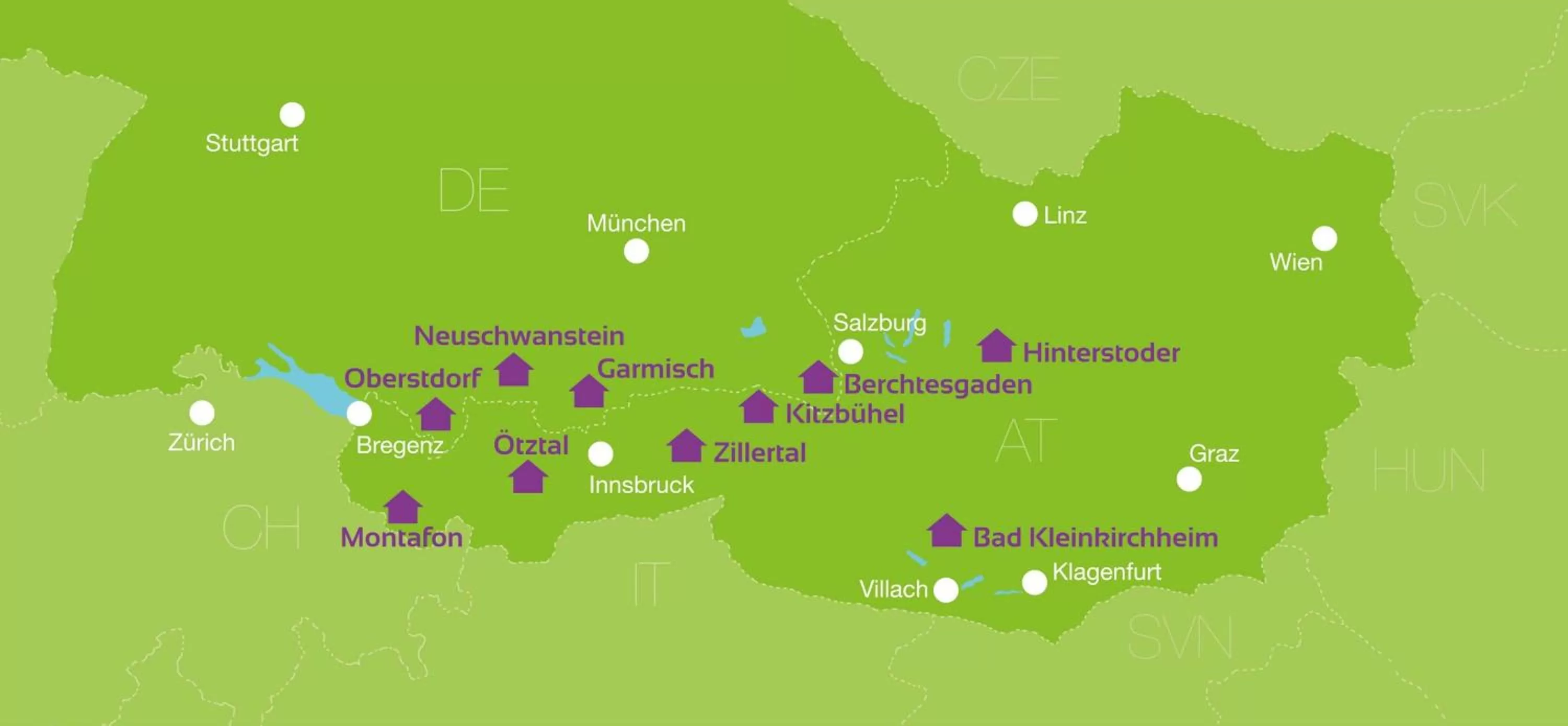 Location in Explorer Hotel Kitzbühel