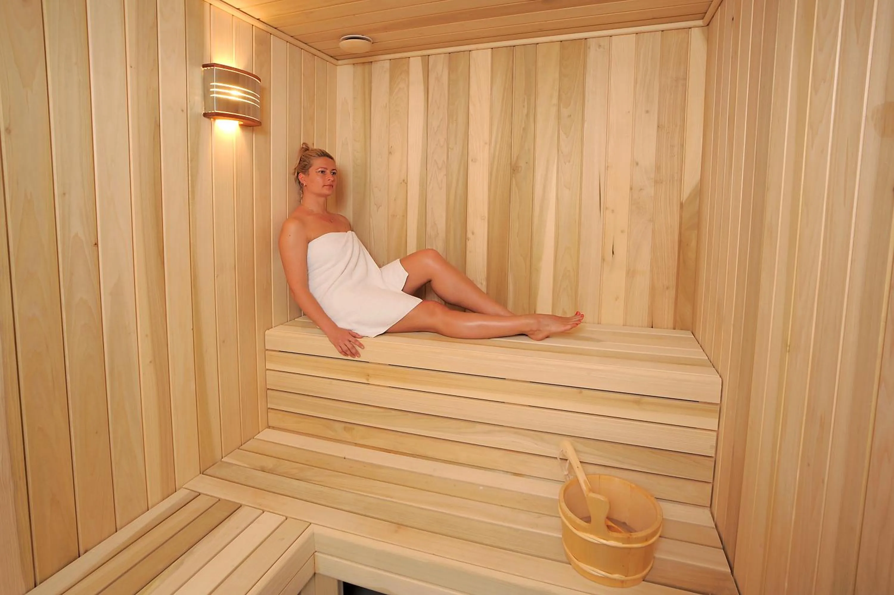 Sauna in Okeanos Beach Boutique Hotel