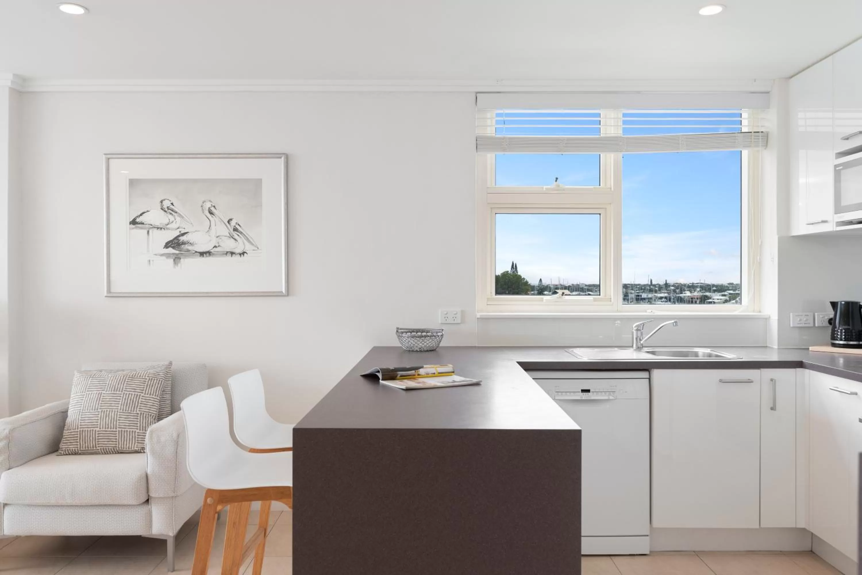 Kitchen or kitchenette in 84 The Spit Holiday Apartments