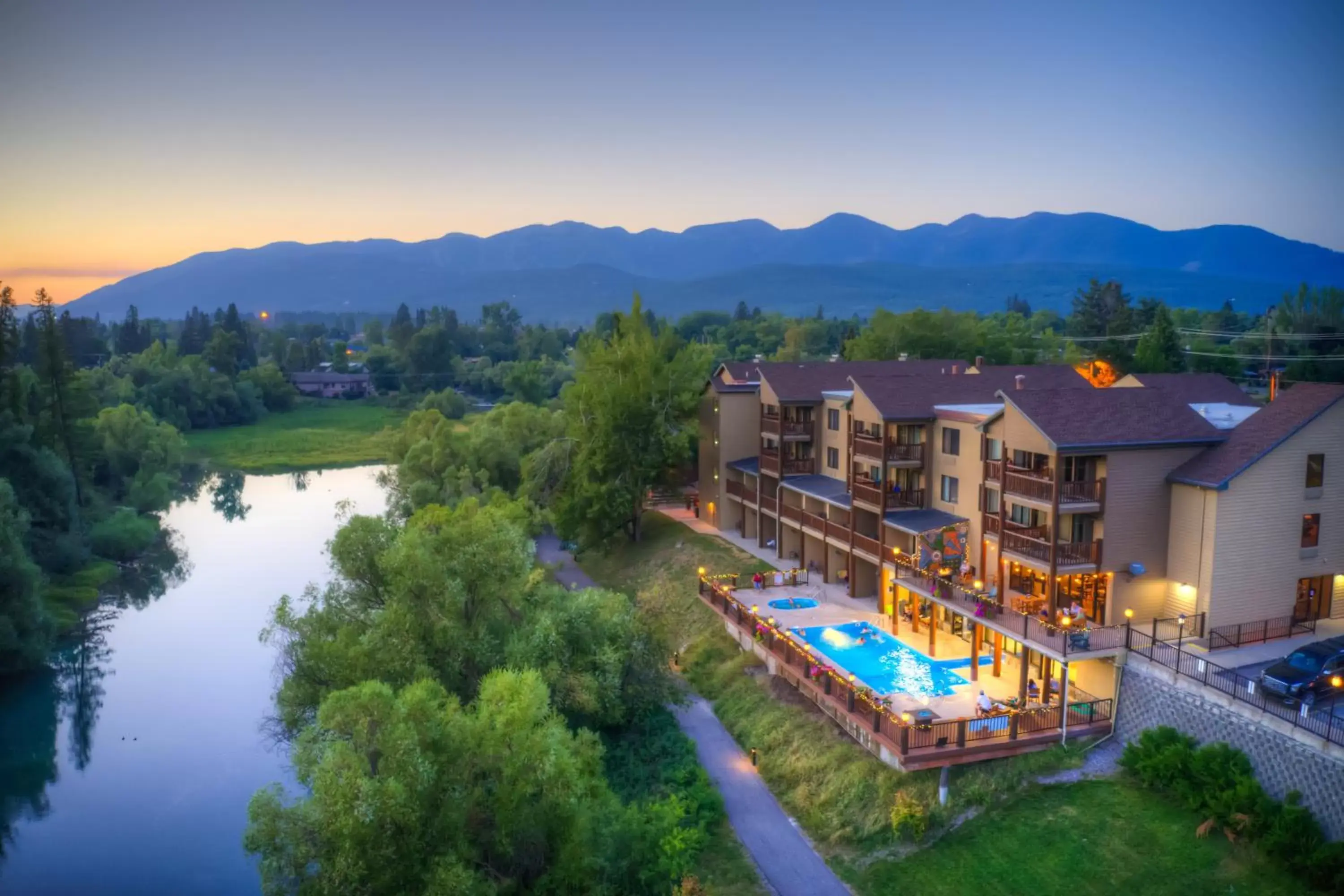 Property building, Bird's-eye View in The Pine Lodge on Whitefish River, Ascend Hotel Collection