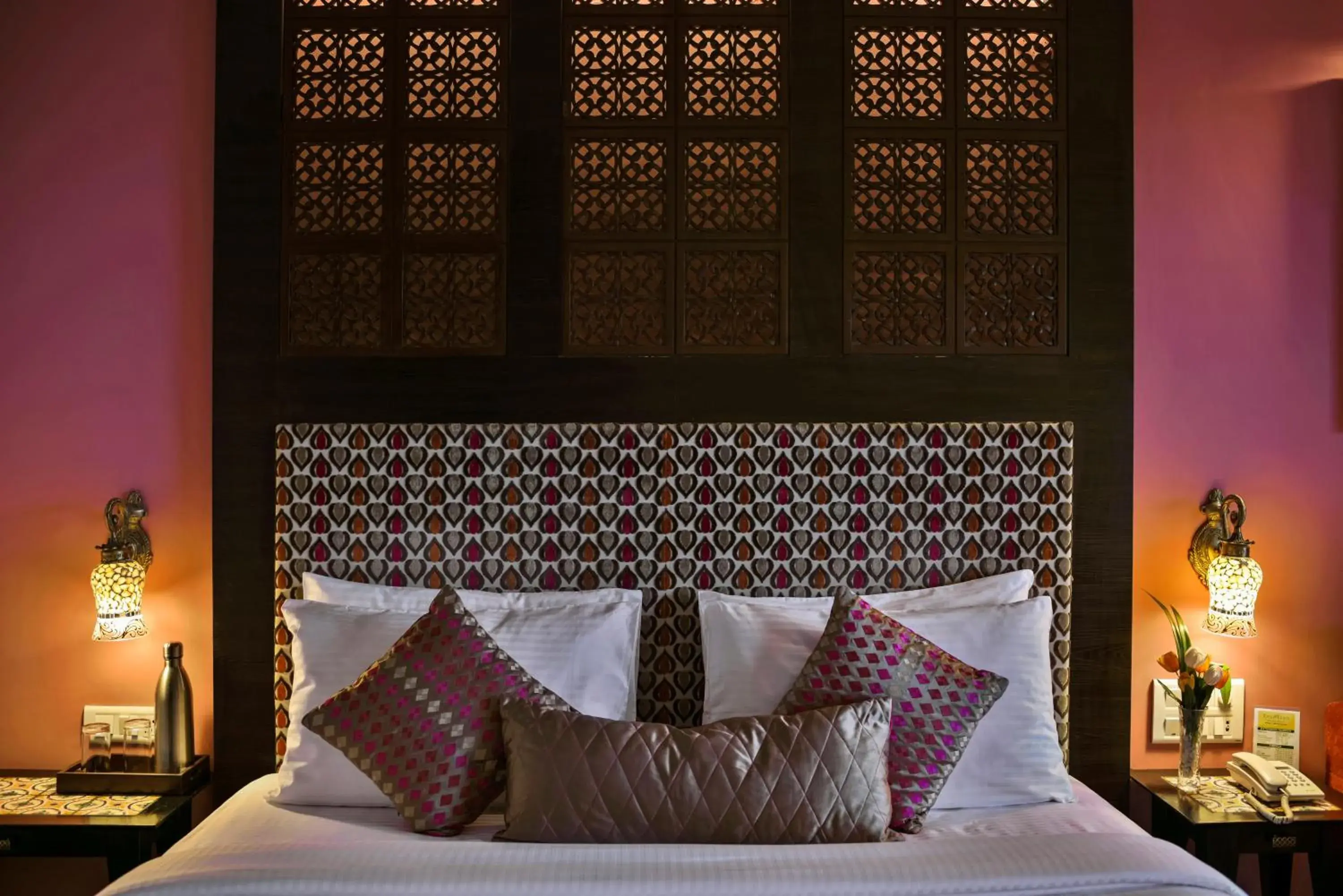 Decorative detail, Bed in The Fern Samali Resort