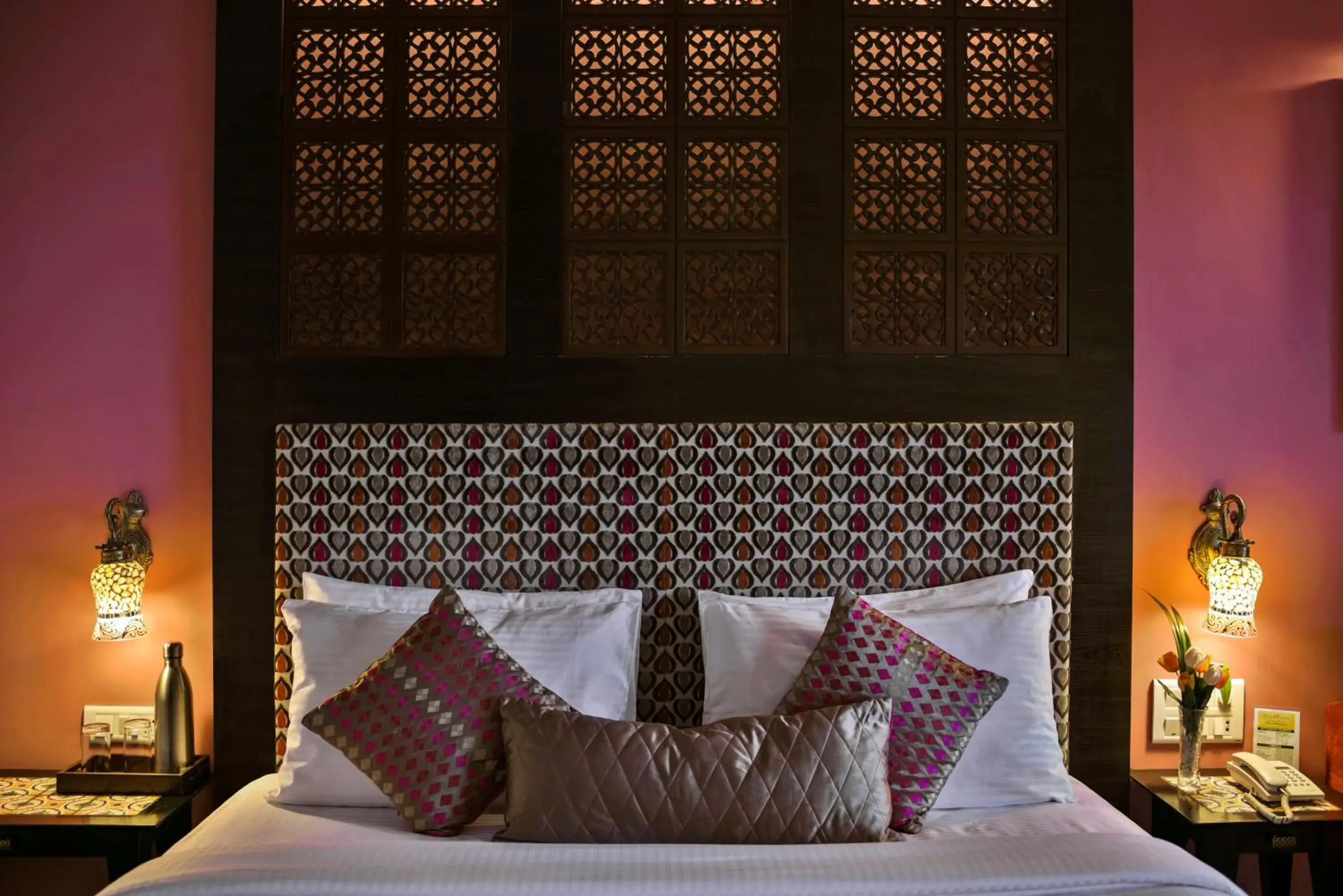 Decorative detail, Bed in The Fern Samali Resort Decorative detail, Bed in The Fern Samali Resort