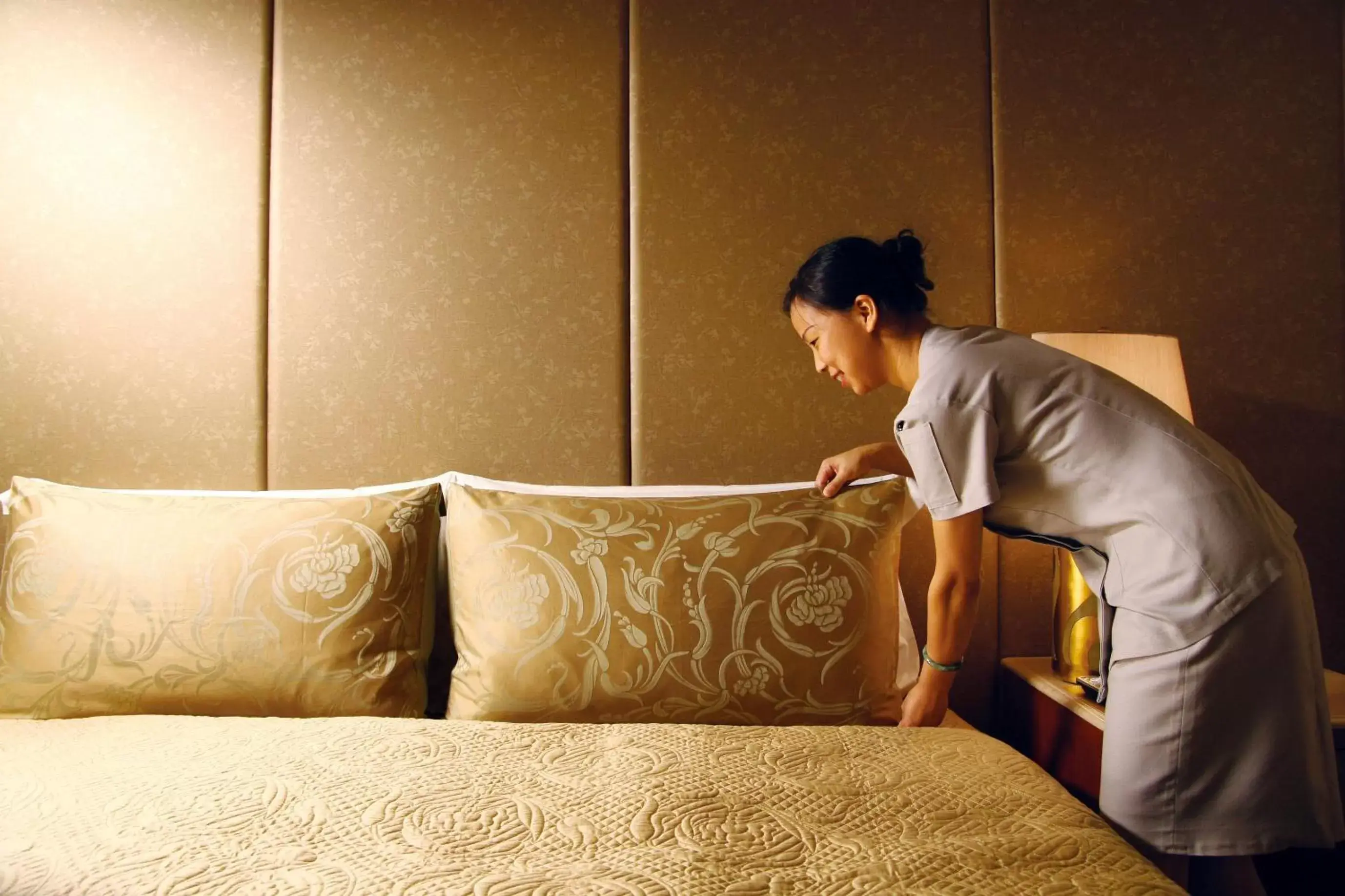 Bed in San Want Residences Taipei