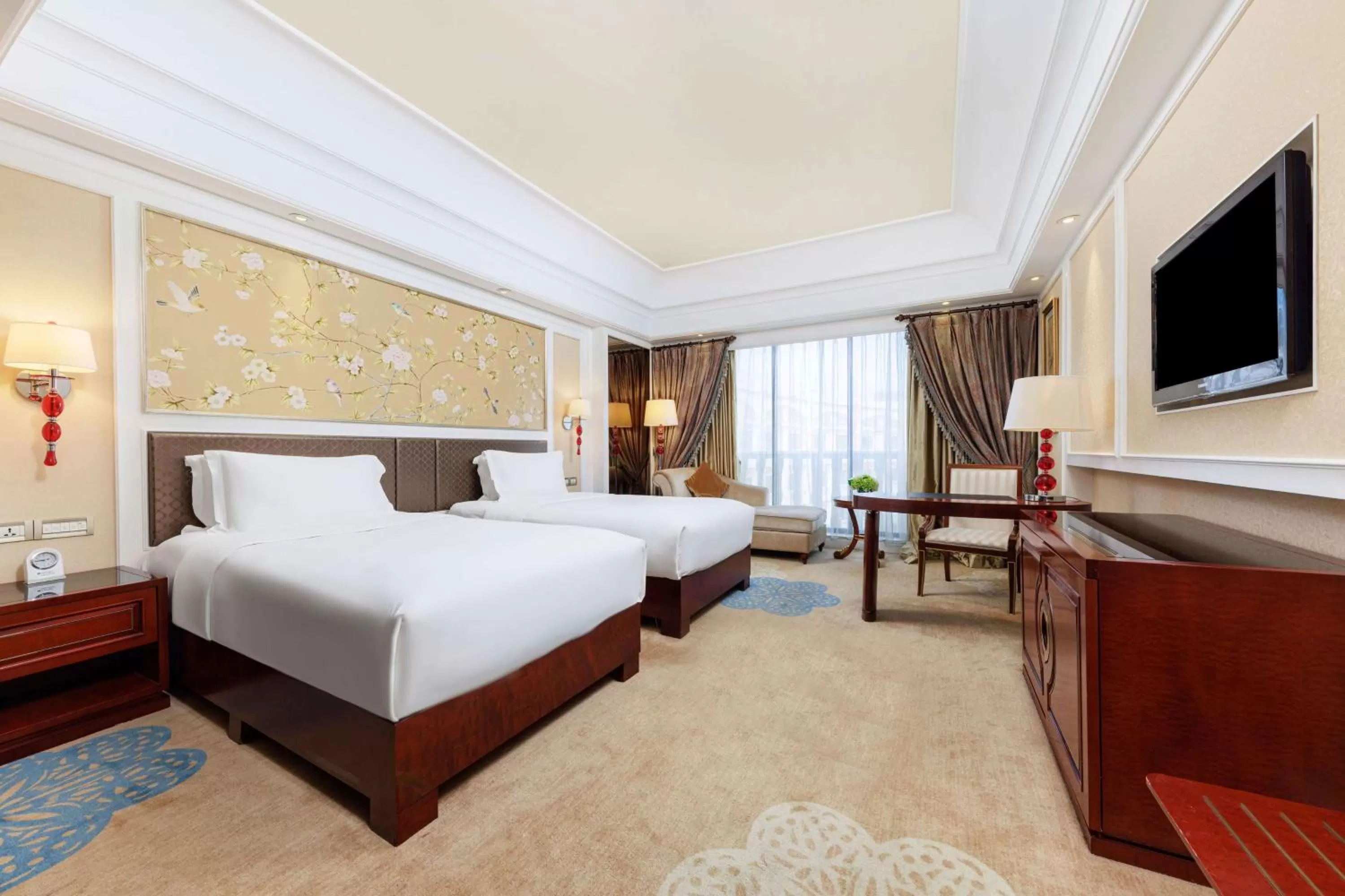 Photo of the whole room, Bed in WYNDHAM Foshan shunde