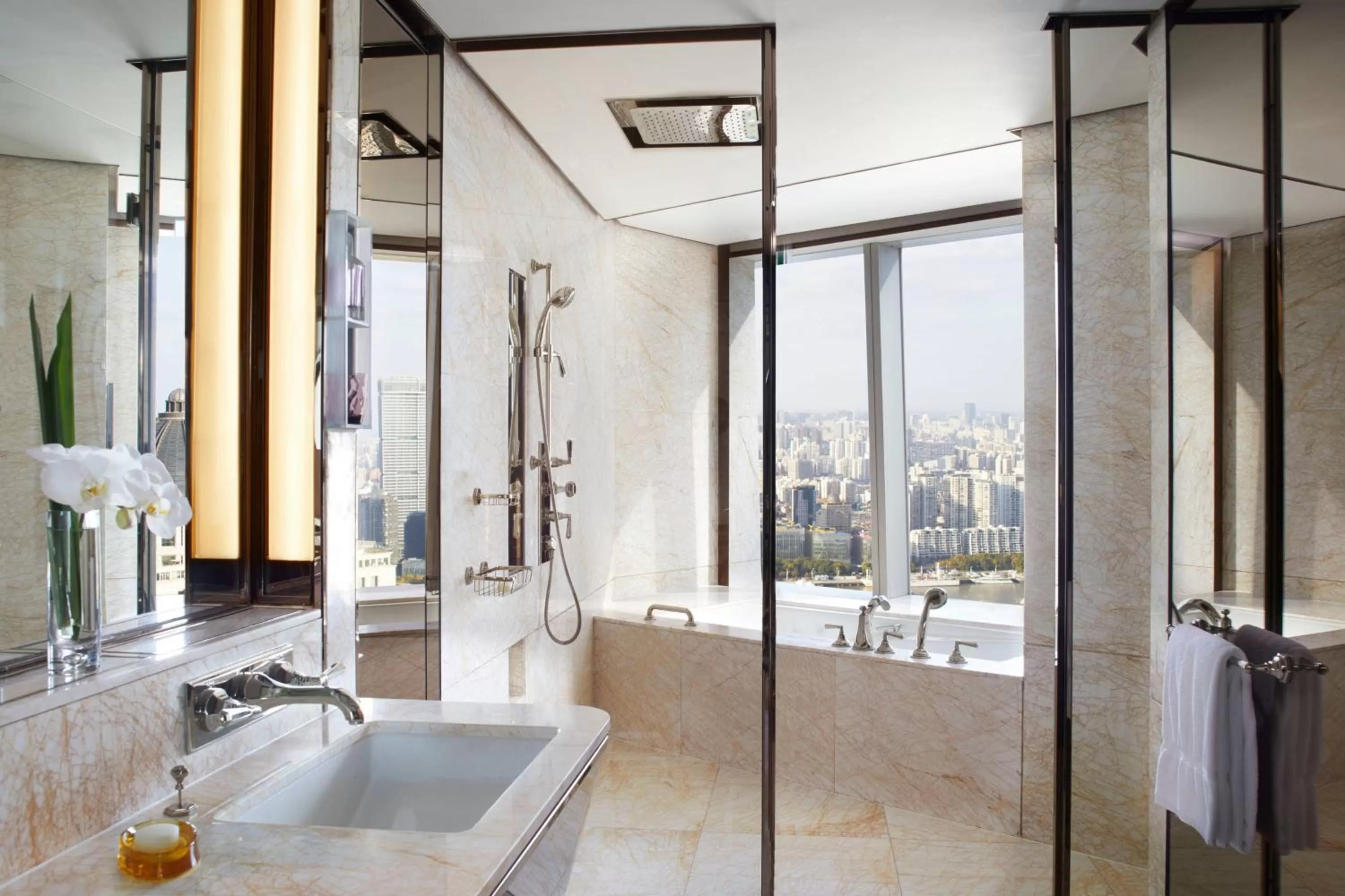 Bathroom in The Ritz-Carlton Shanghai, Pudong