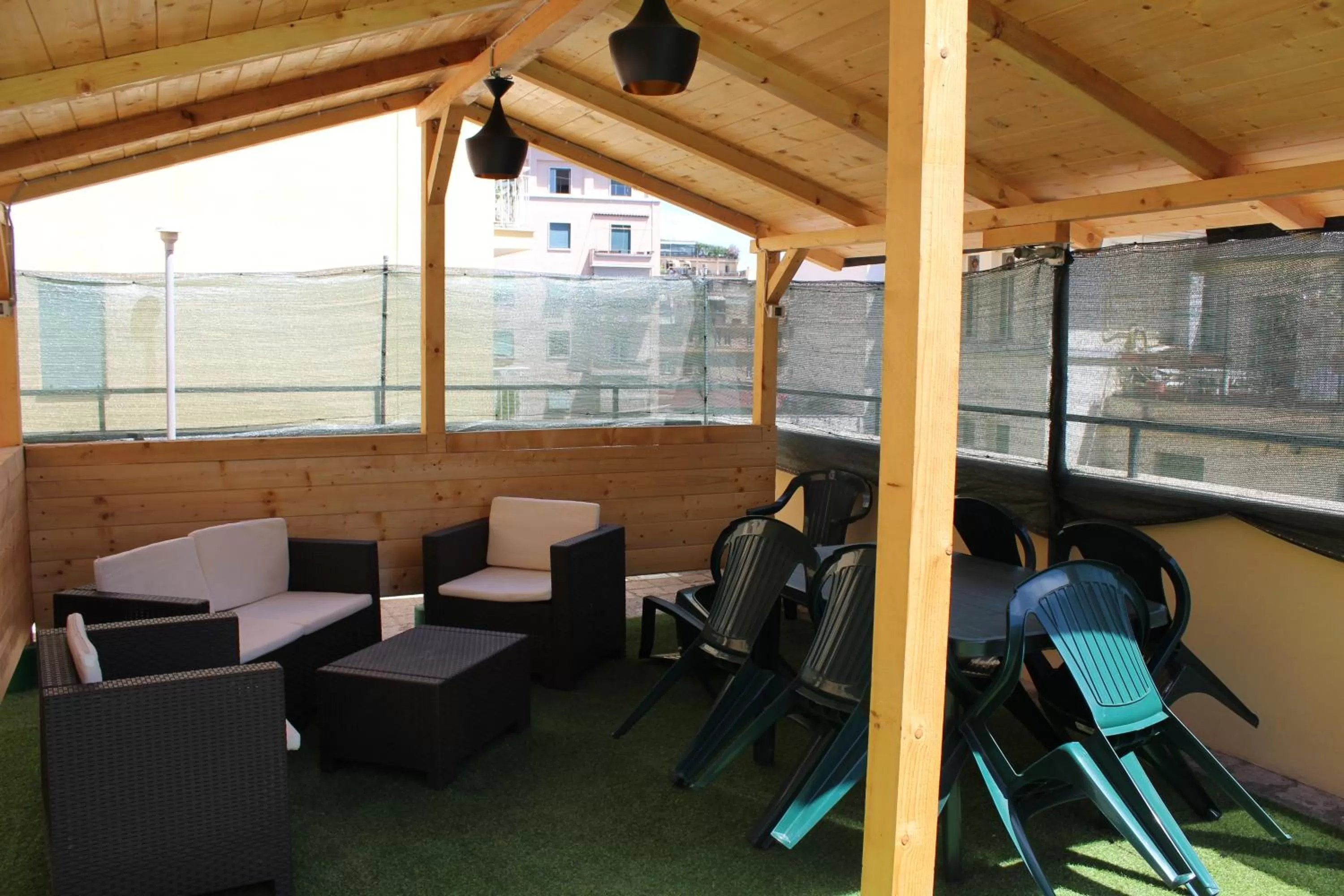 Patio in Hotel Pyramid