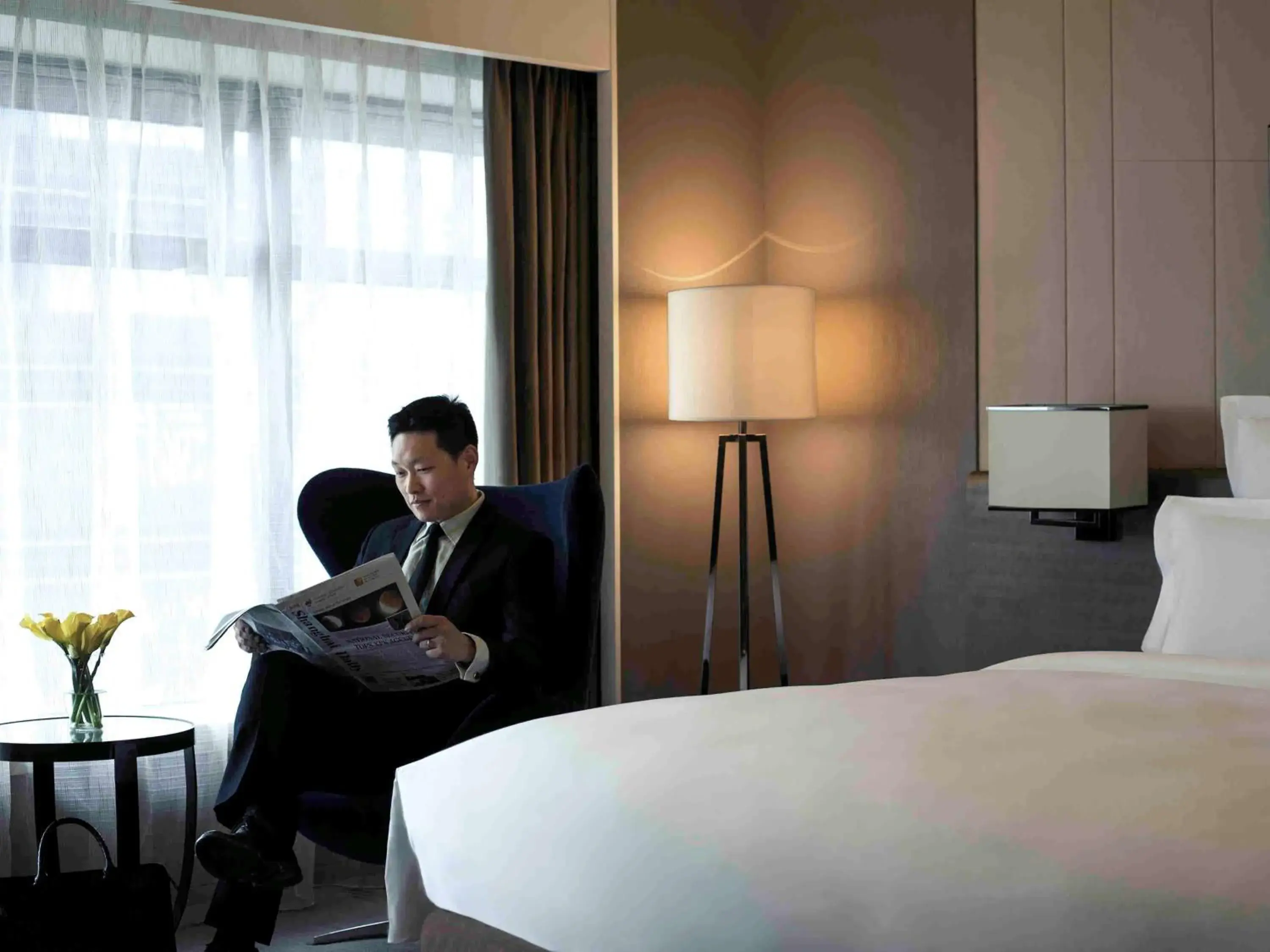 Superior King Room with City View in Pullman Shanghai Xuhui Superior King Room with City View in Pullman Shanghai Xuhui