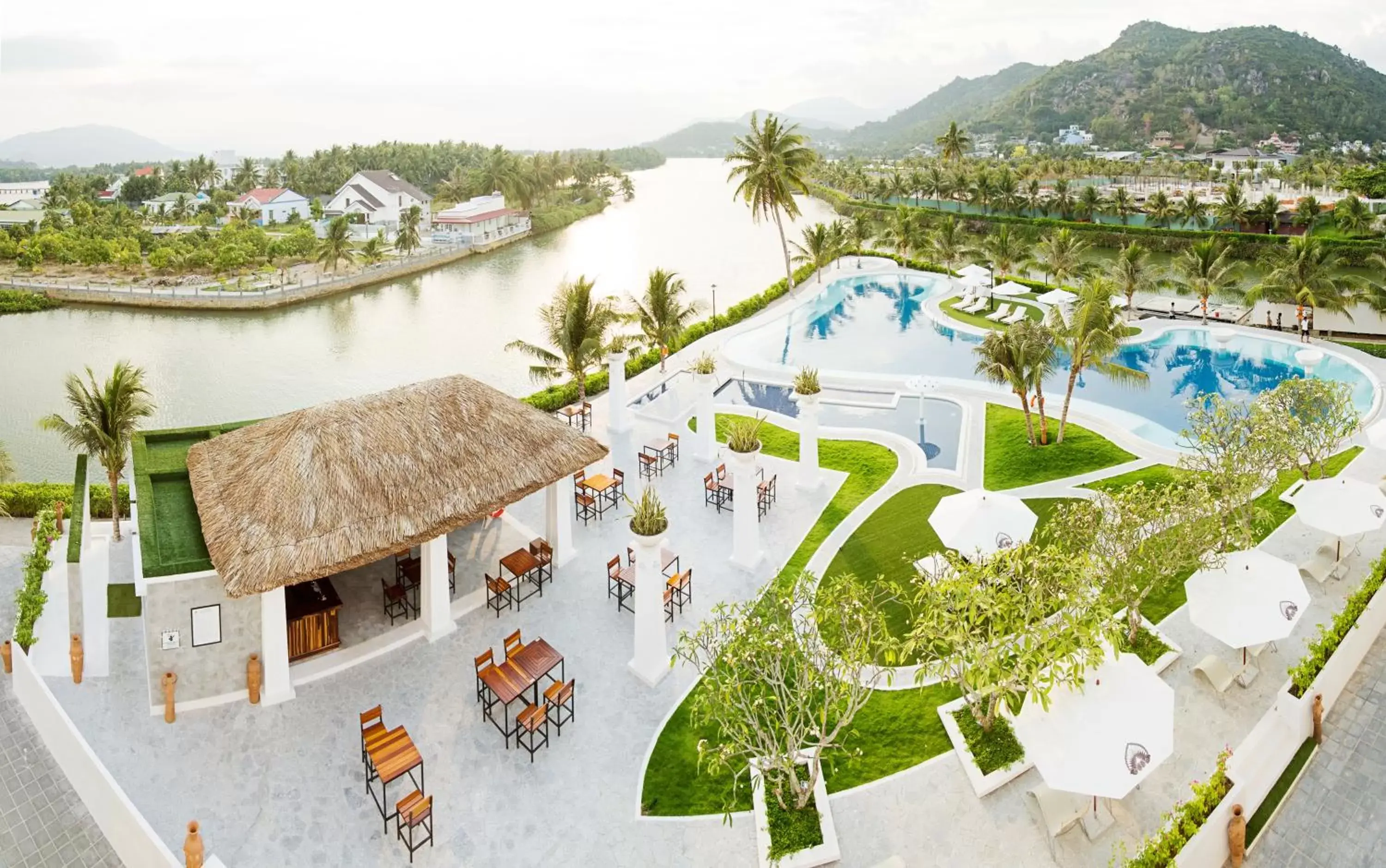 Bird's eye view, Bird's-eye View in Champa Island Nha Trang - Resort Hotel & Spa