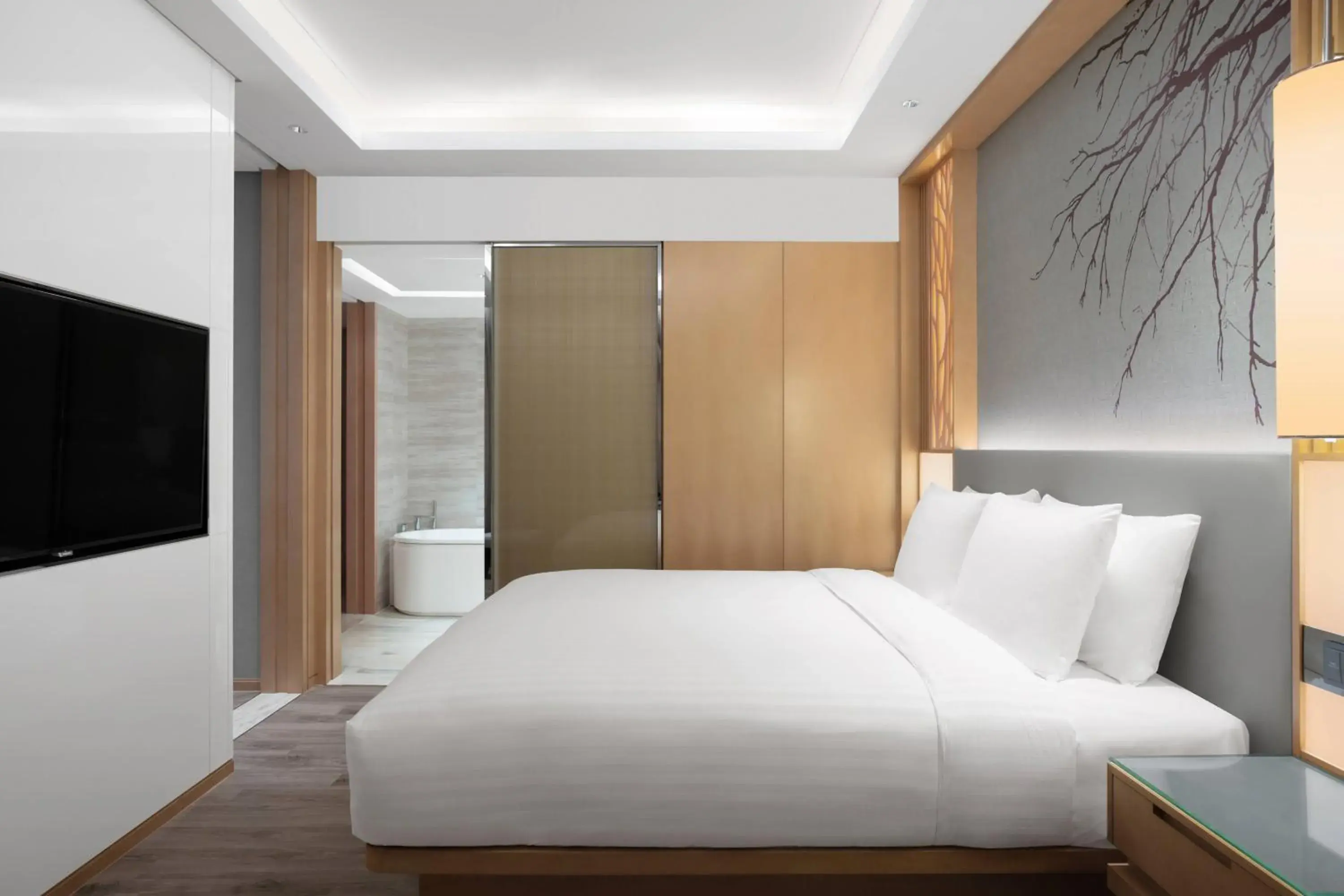 Bedroom, Bed in Courtyard by Marriott Shanghai Songjiang