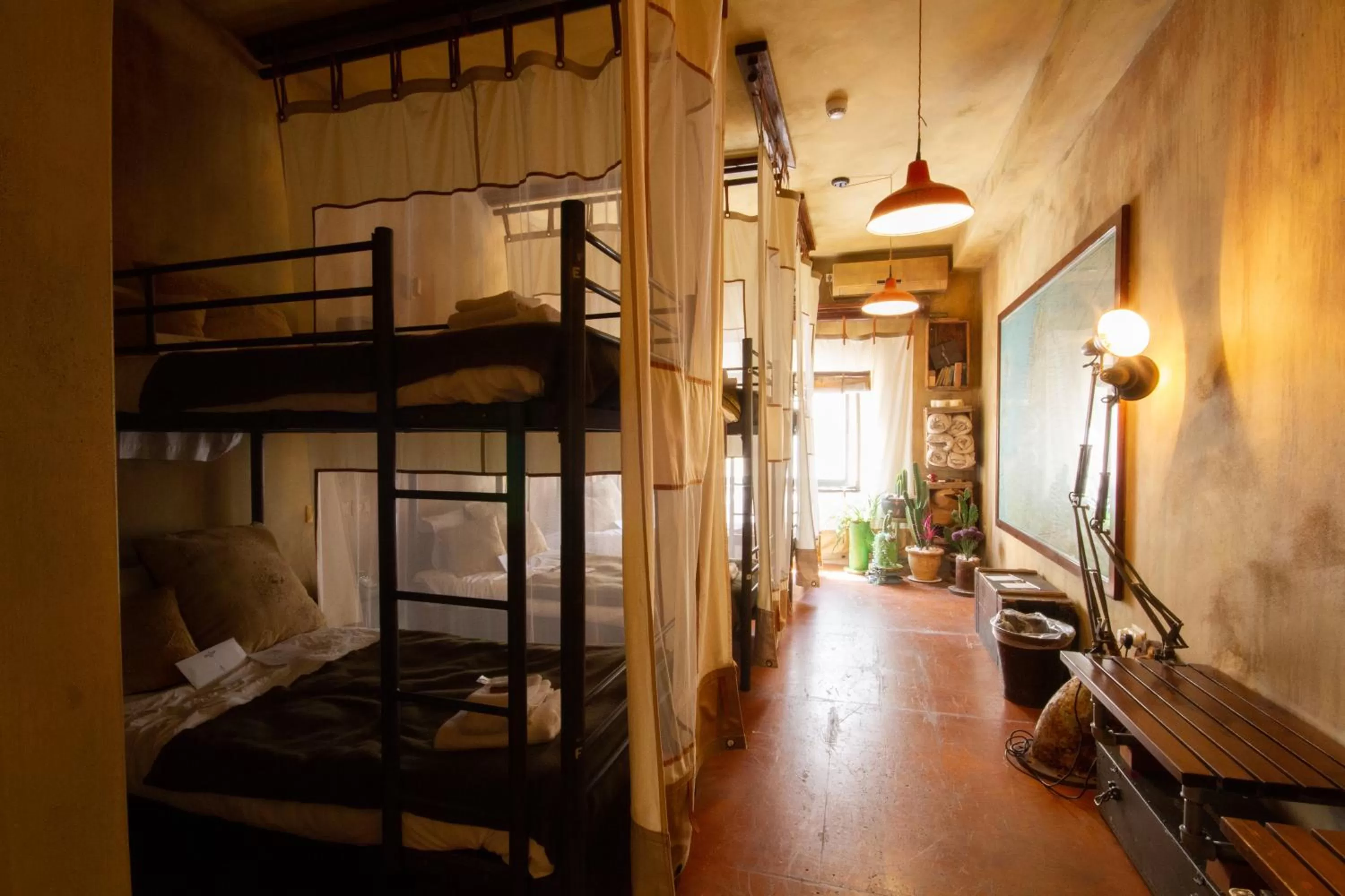 Bed in The Walled Off Hotel