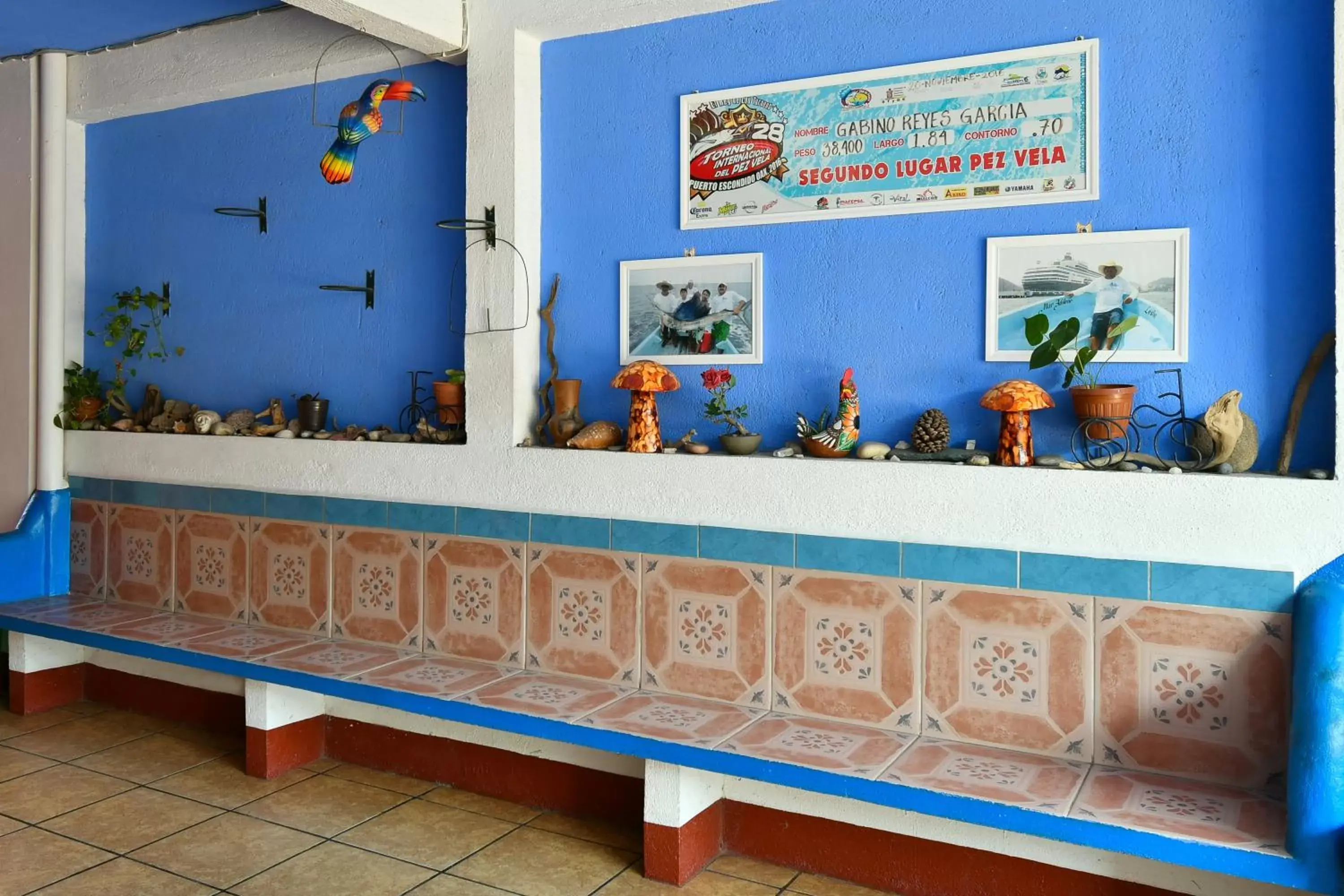 Lobby or reception in Hotel Costamar, Puerto Escondido