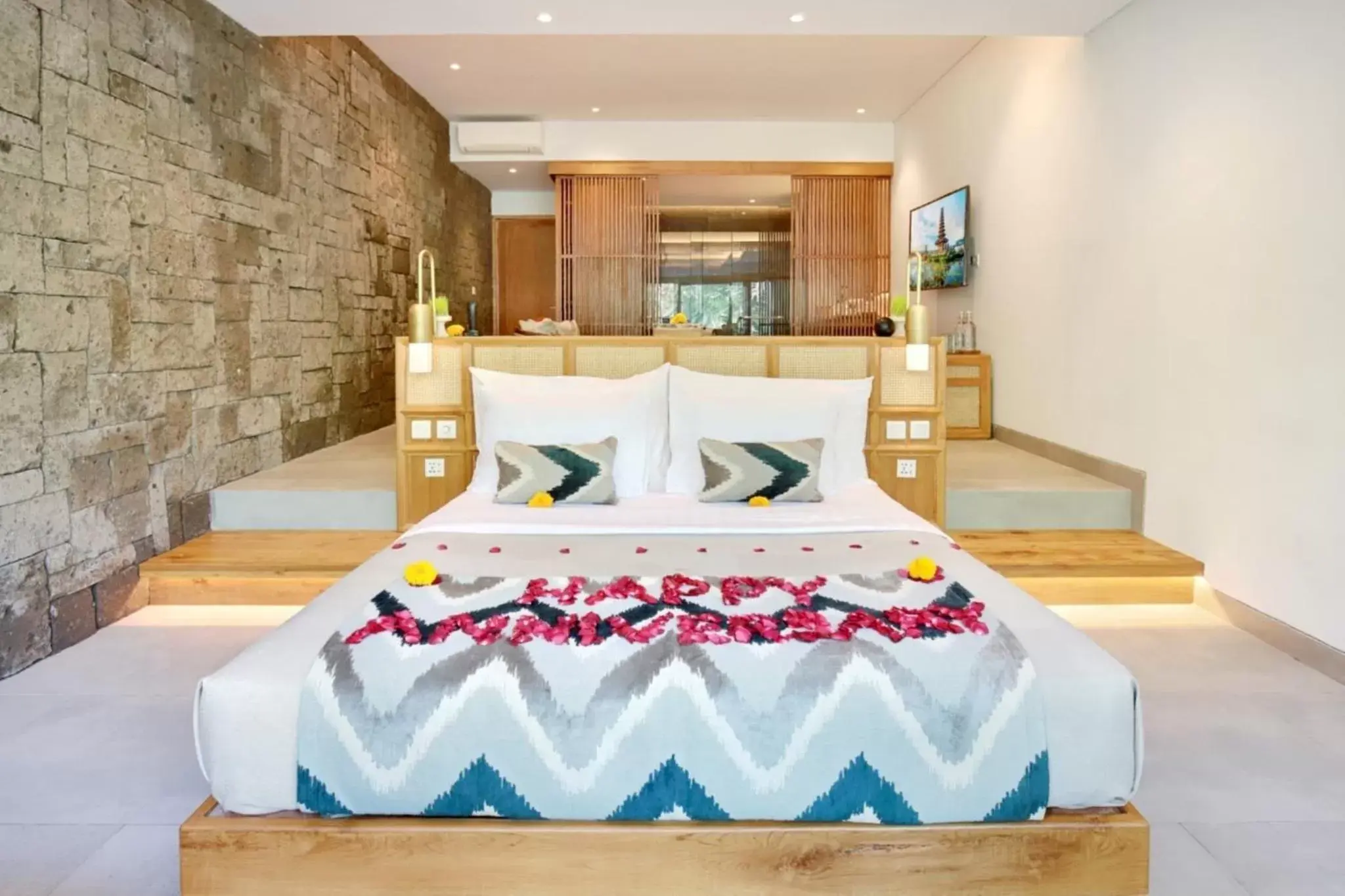 Decorative detail, Bed in Kaamala Resort Ubud by Ini Vie Hospitality