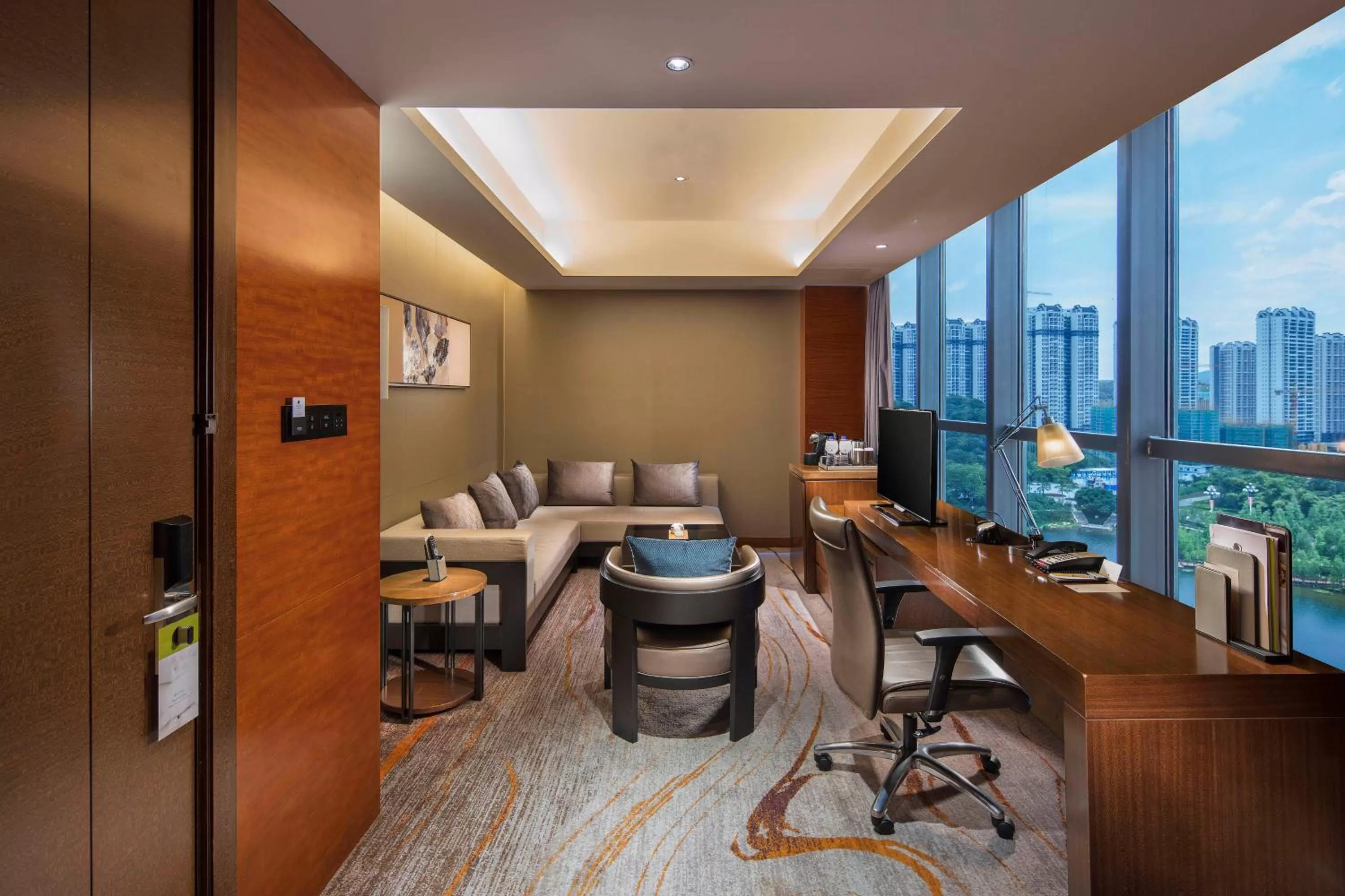 Living room in DoubleTree by Hilton Guangzhou Science City-Free Shuttle Bus Service During Canton Fair Period