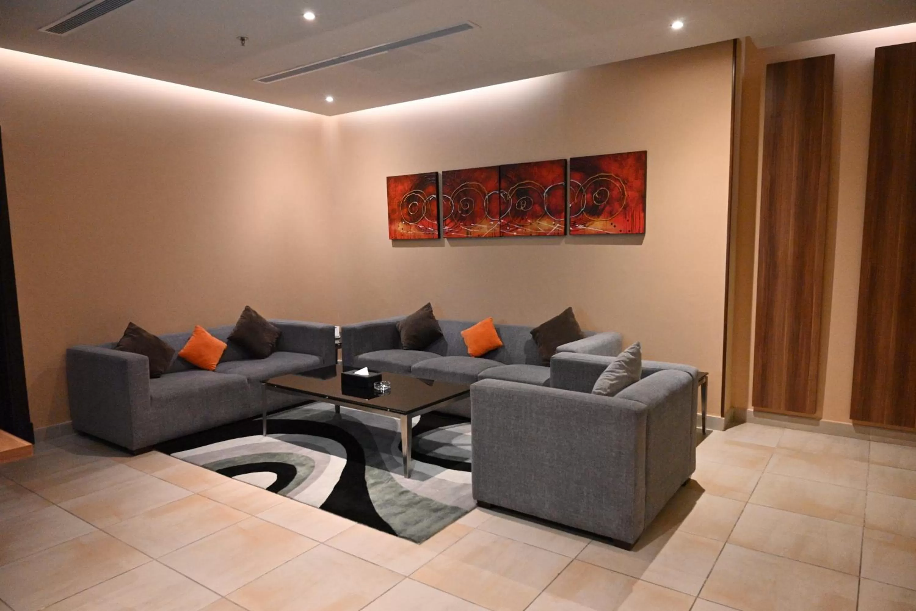 Living room, Seating Area in Q Suites Jeddah by EWA - Managed by HMH