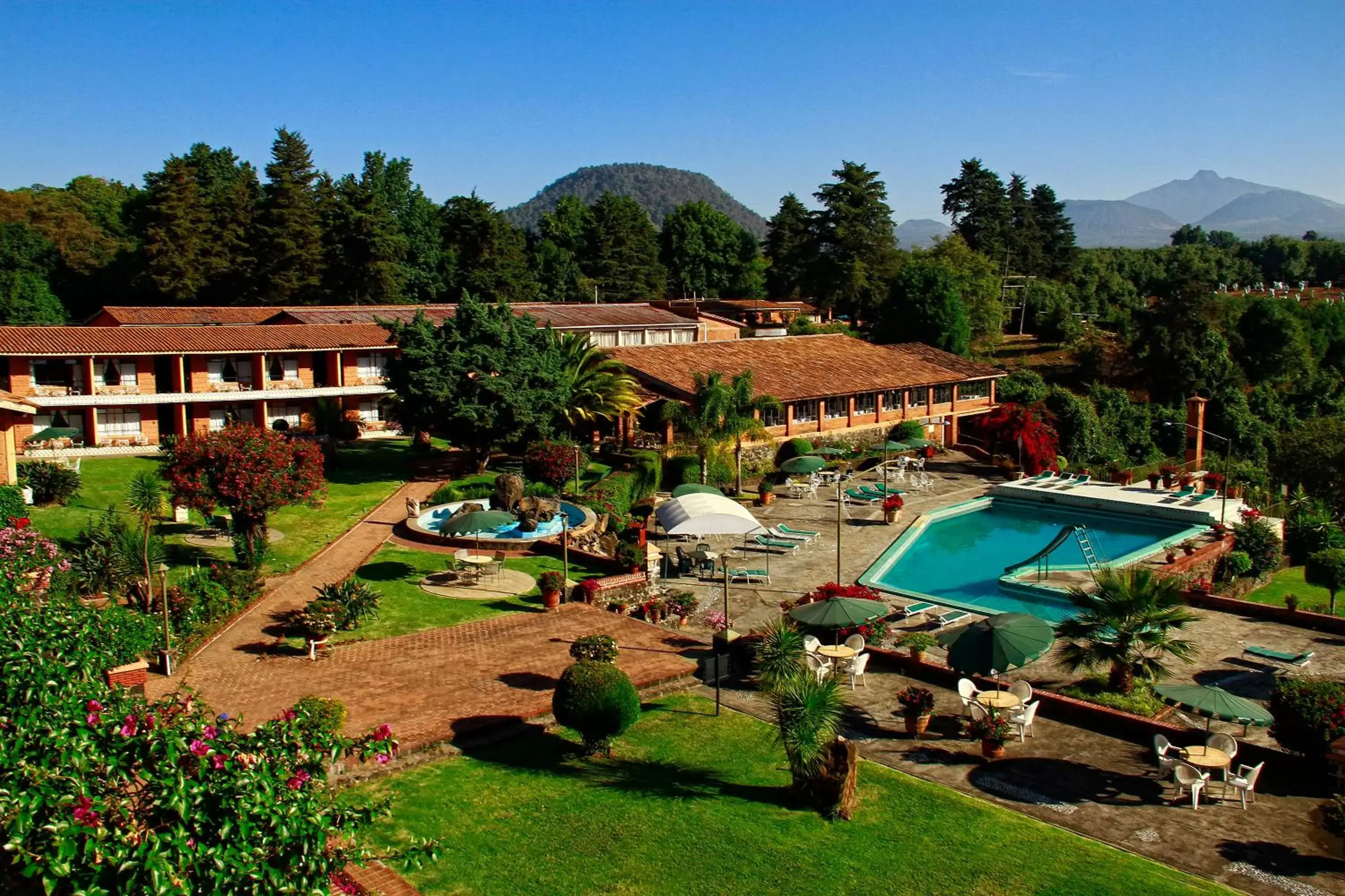 Pool View in Hotel Pie de la Sierra