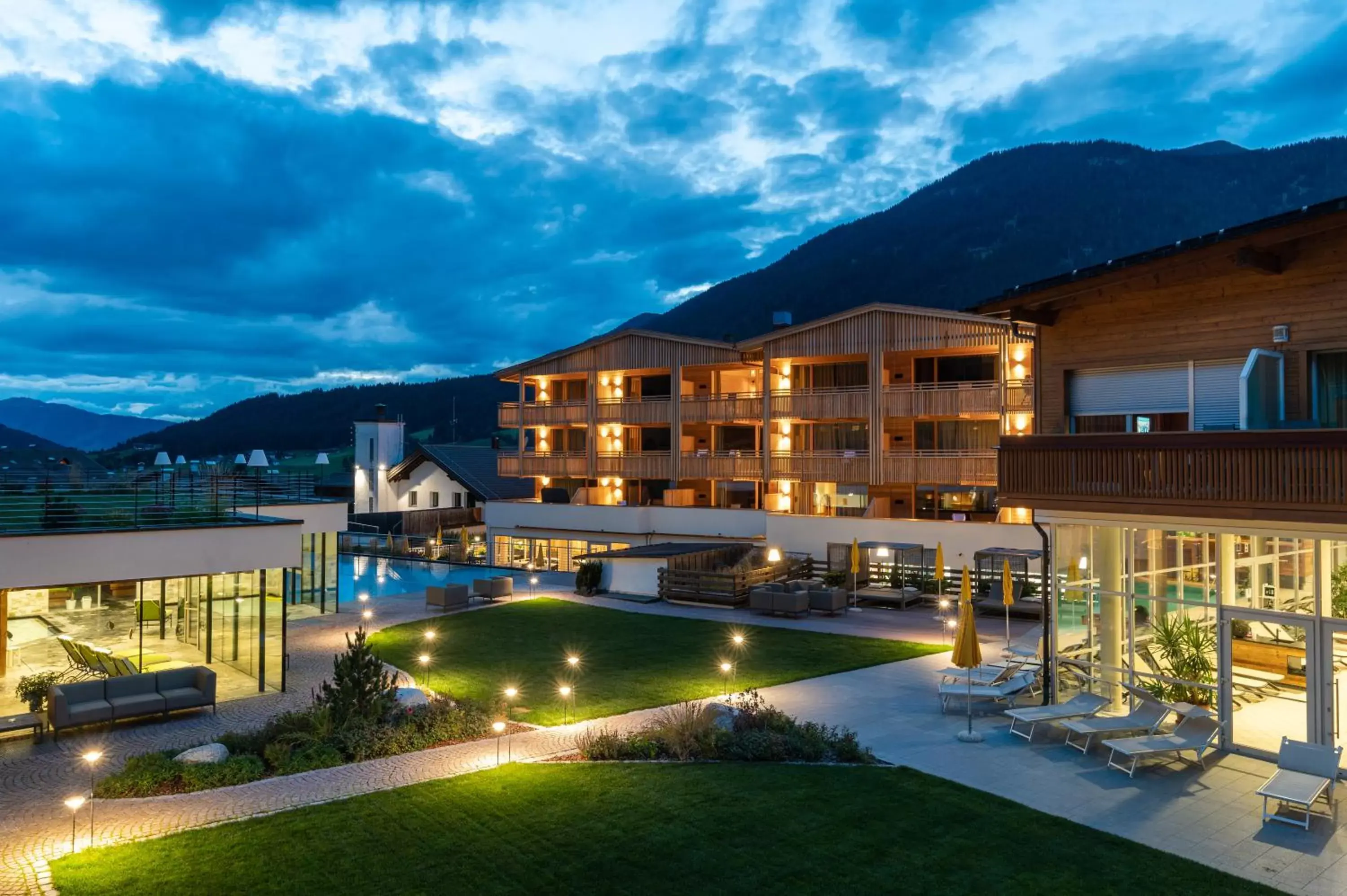Property building, Swimming Pool in Alpine Nature Hotel Stoll