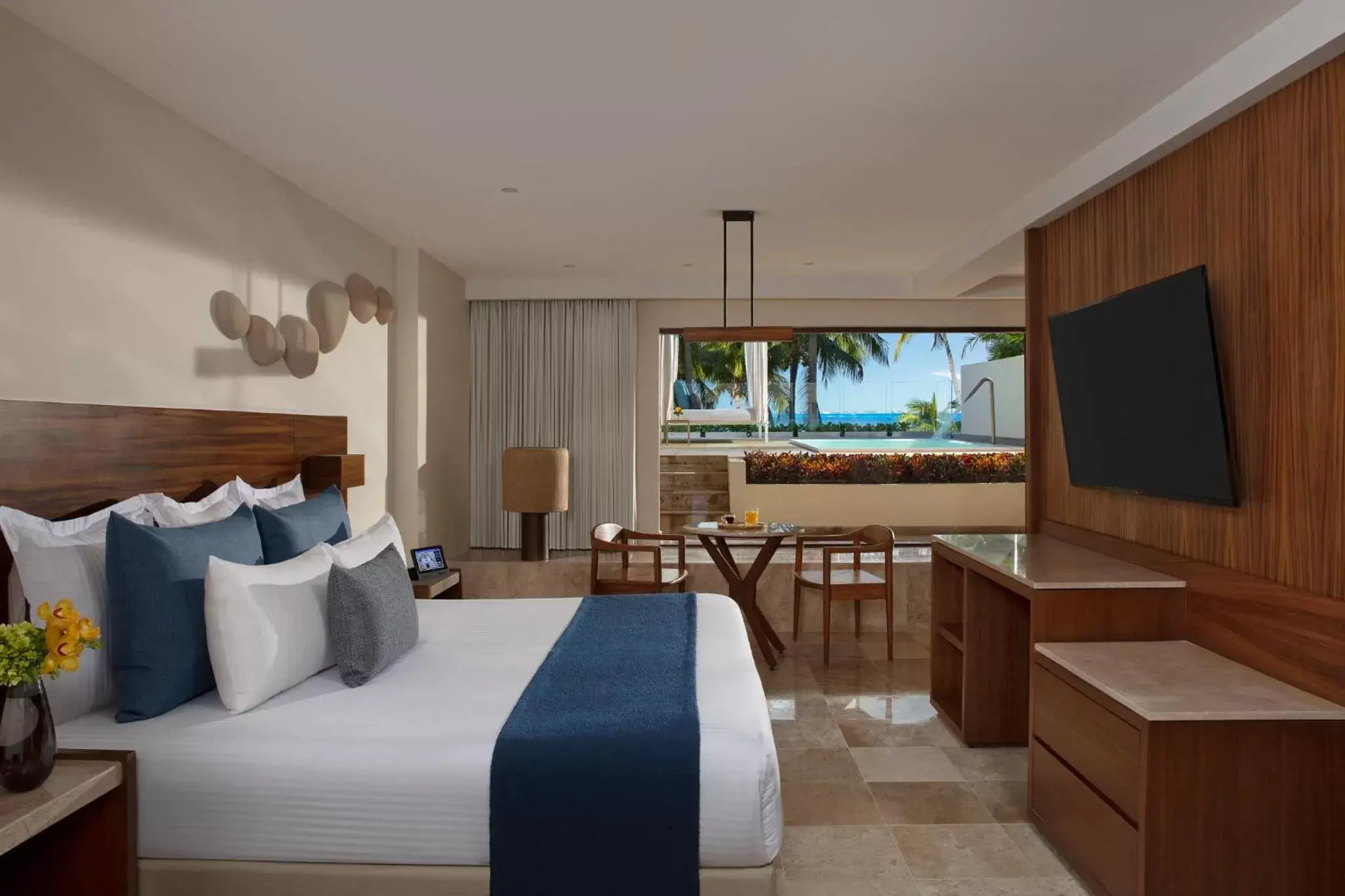 Bedroom in Dreams Sands Cancun Resort & Spa