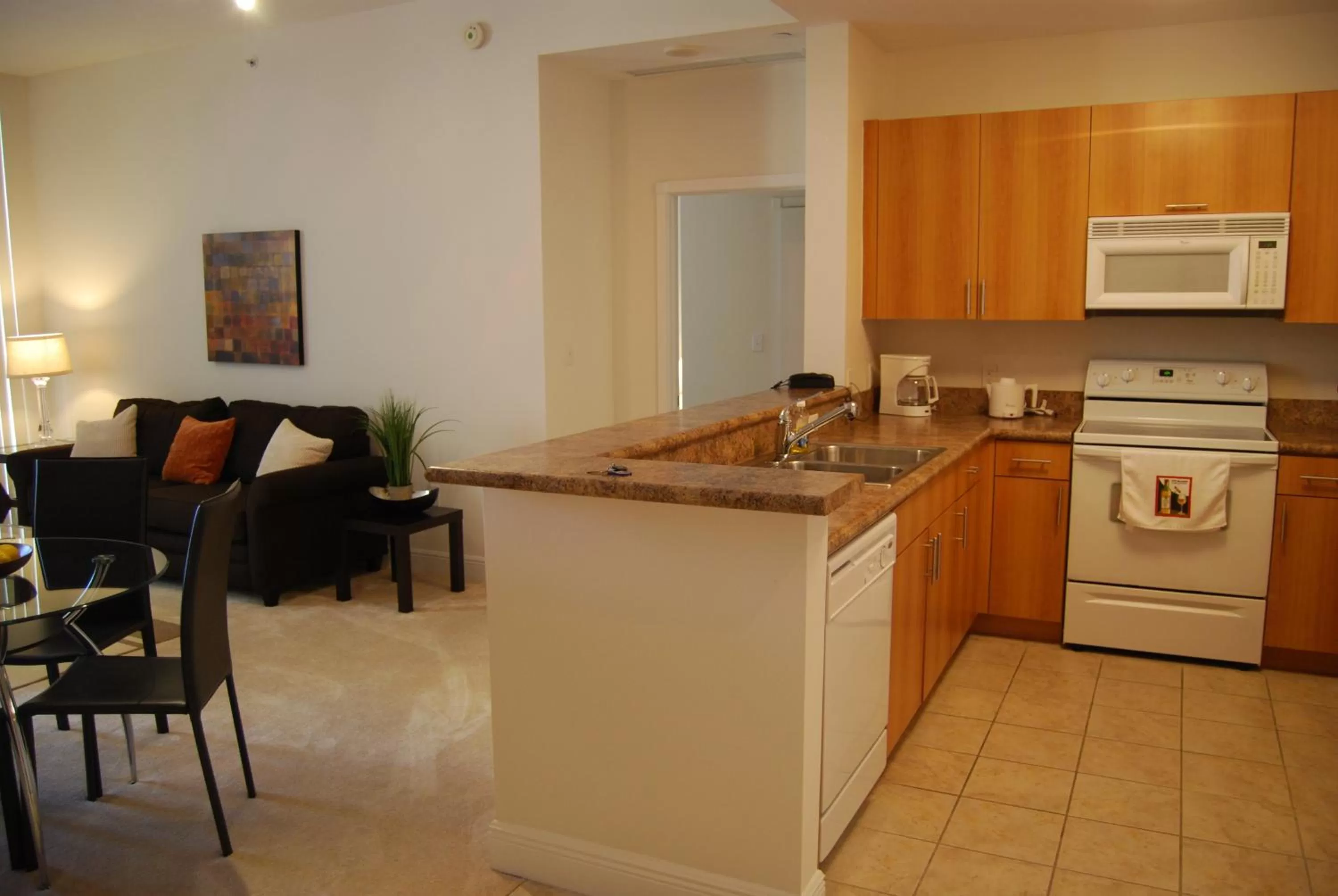 Kitchen or kitchenette in Dadeland Towers by Miami Vacations