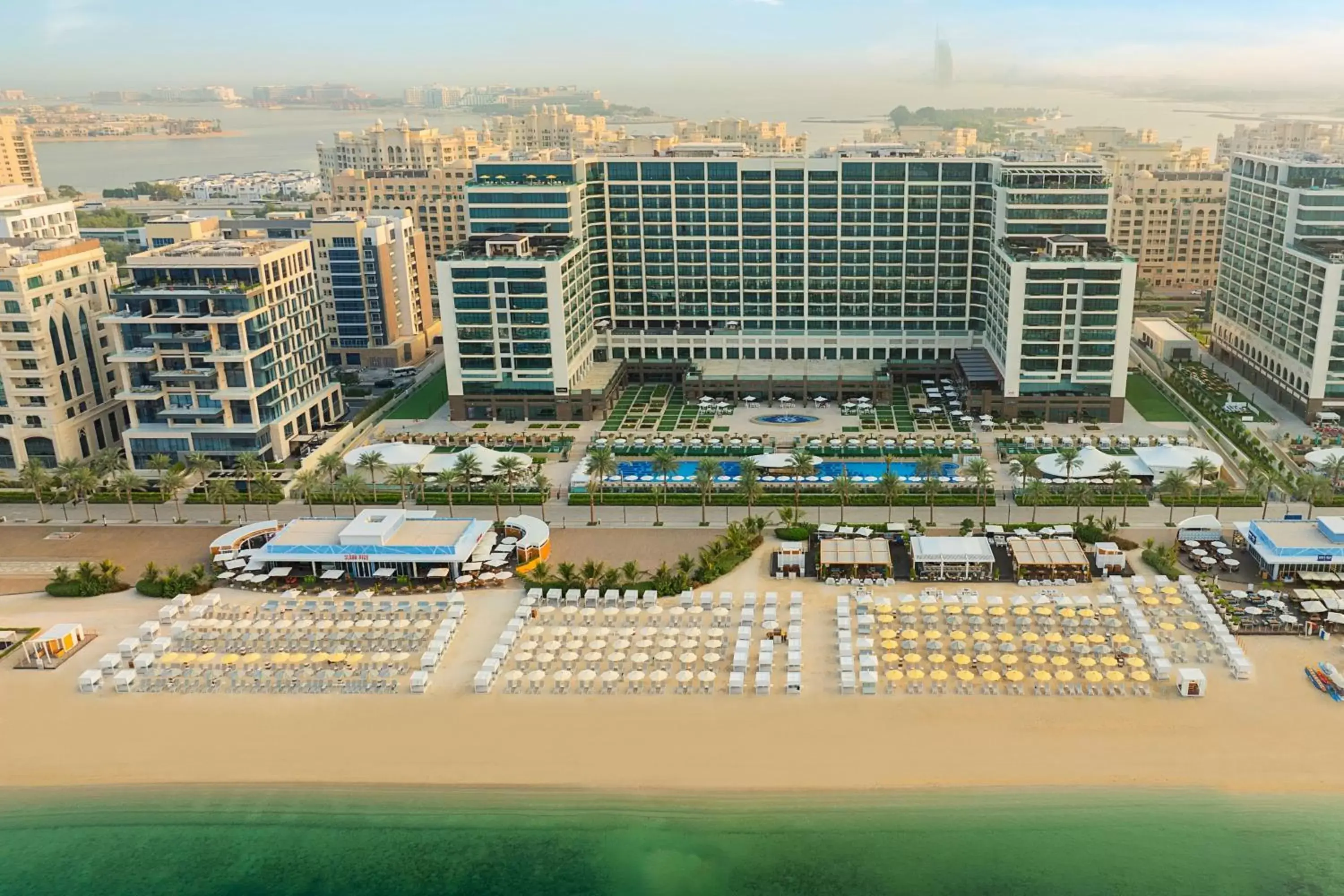 Beach, Bird's-eye View in Marriott Resort Palm Jumeirah, Dubai