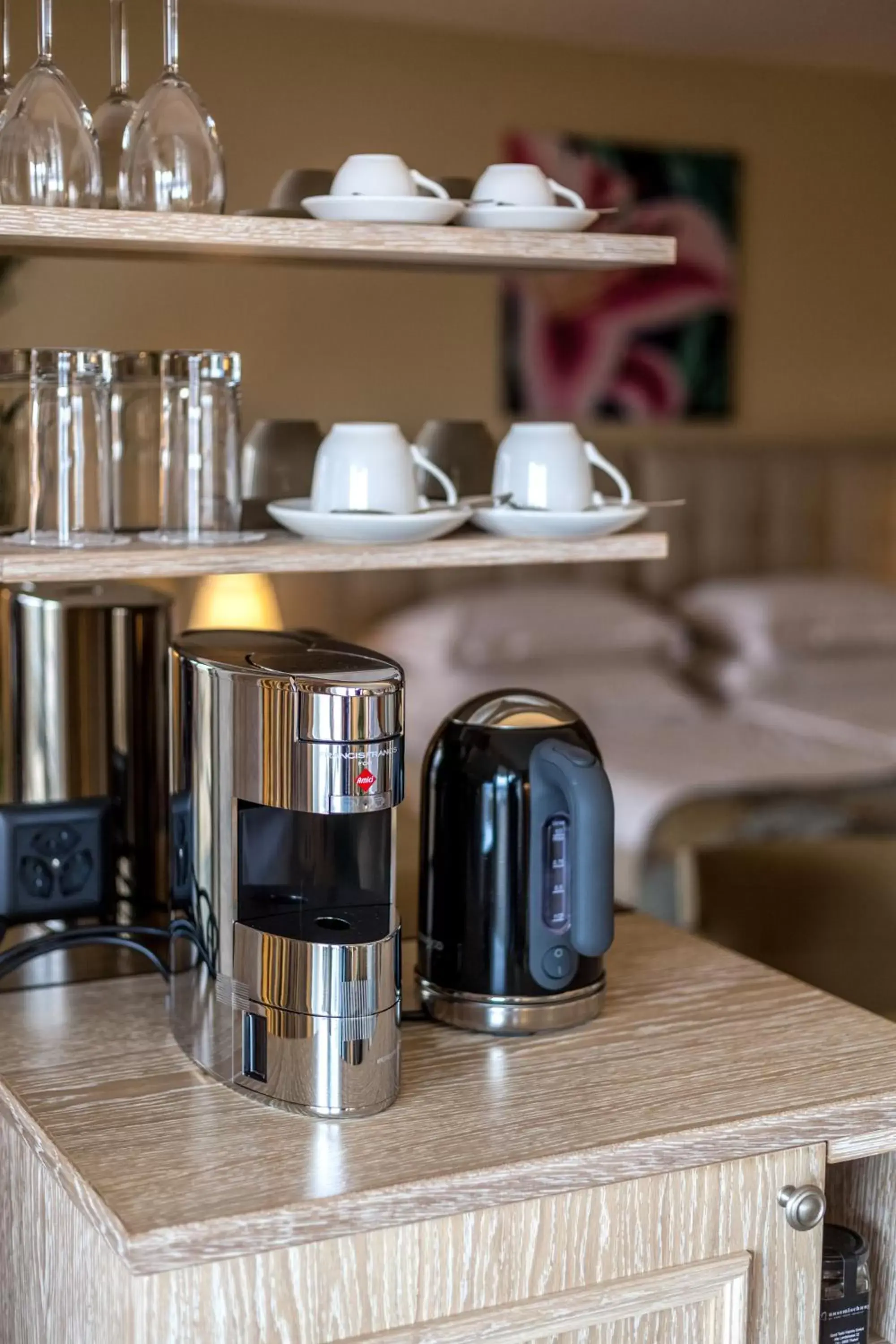 Coffee/tea facilities, Kitchen/Kitchenette in Suitenhotel Parco Paradiso