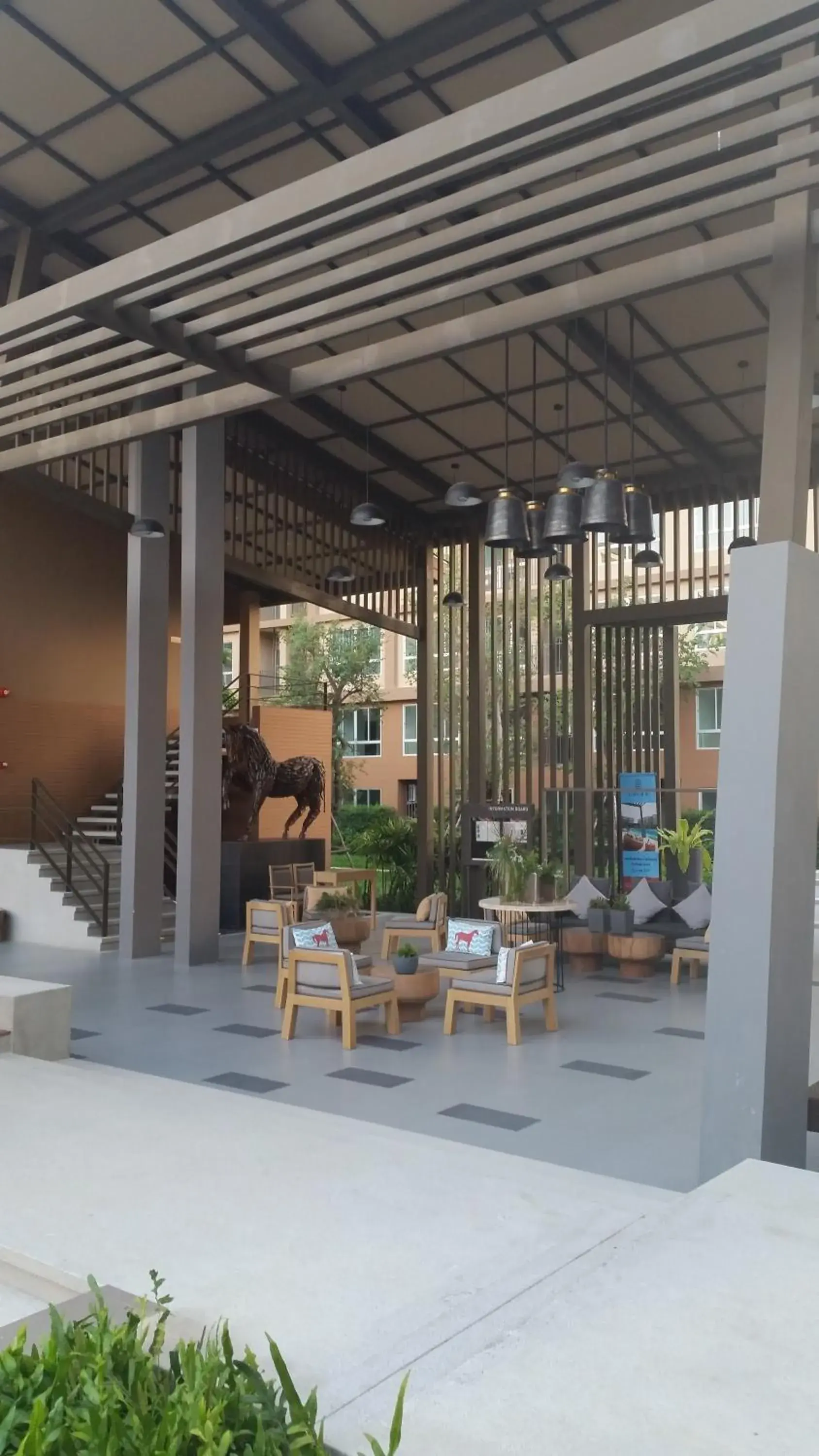 Swimming pool in The Ralaxing Room at Baan Tew Lom Condo Cha Am - Hua Hin