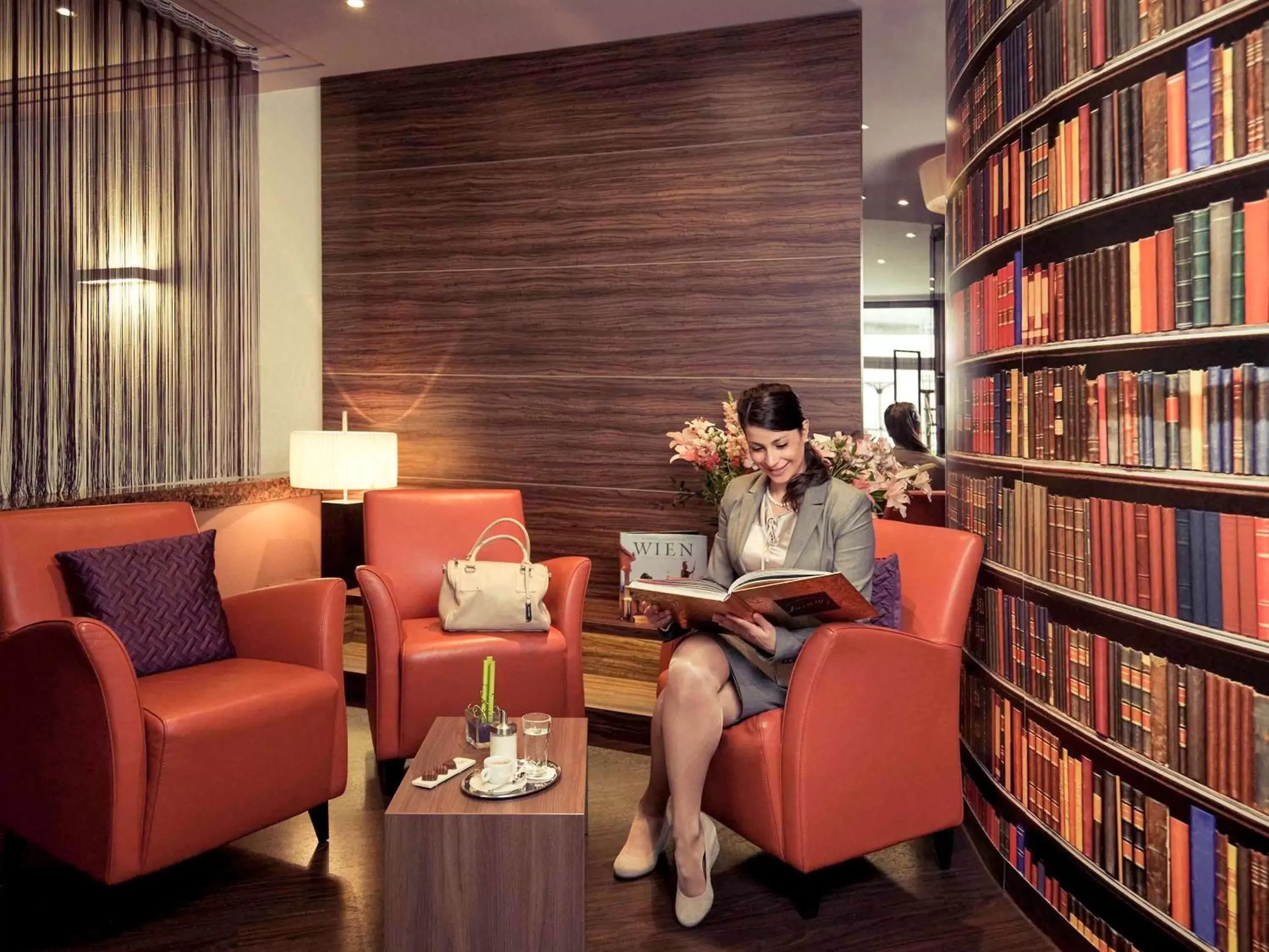 Lounge or bar, Library in Hotel Mercure Wien City